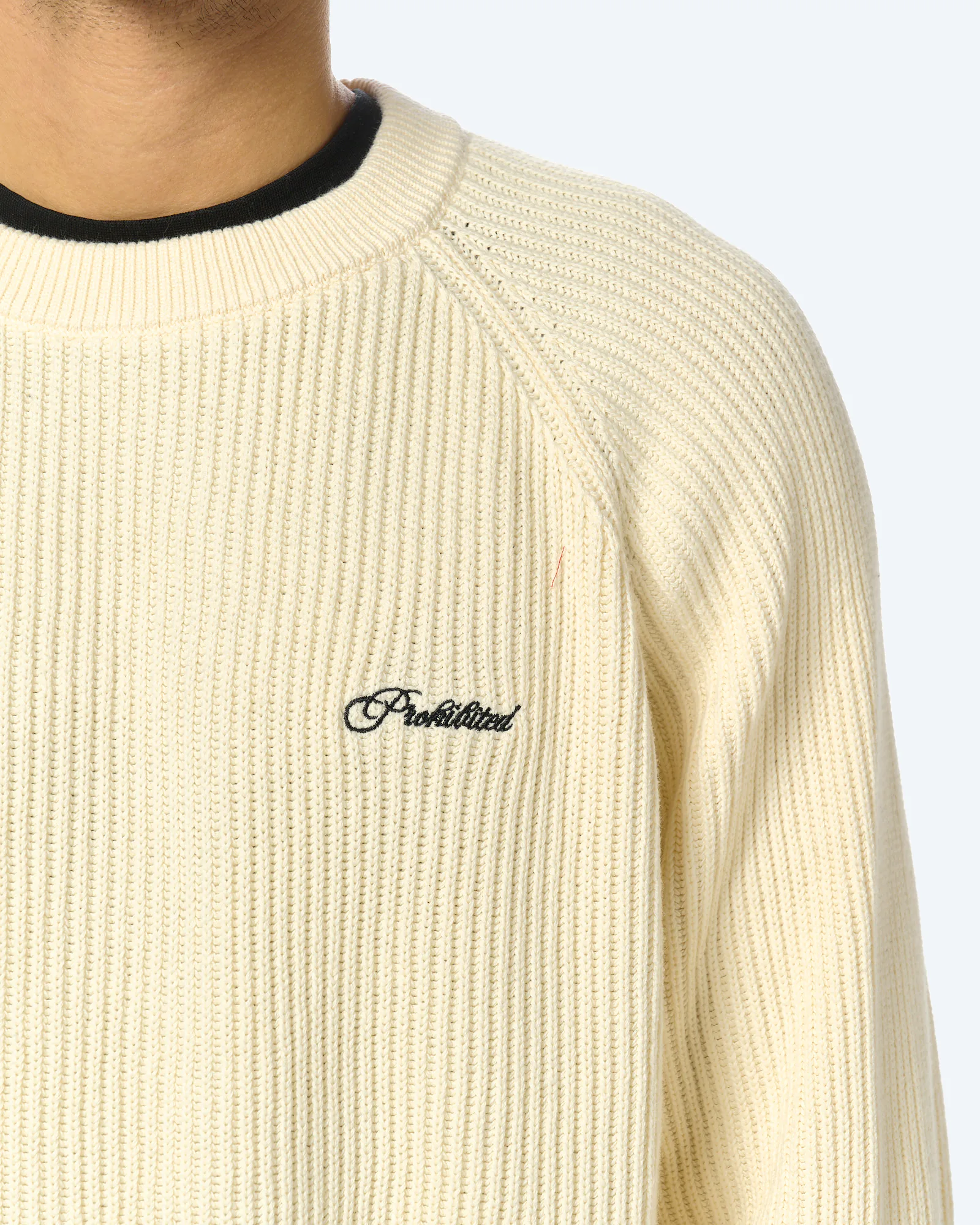 Campus Knit Sweater Cream