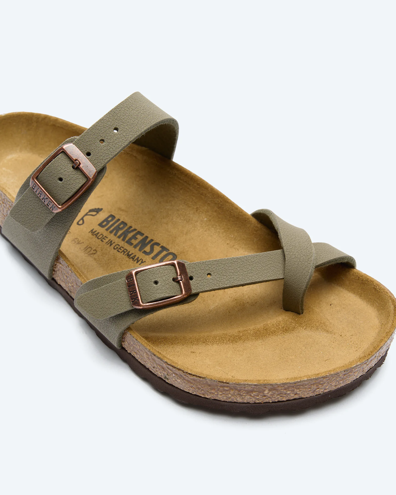 Birkenstock Mayari Birko-Flor Nubuk Sandals Stone