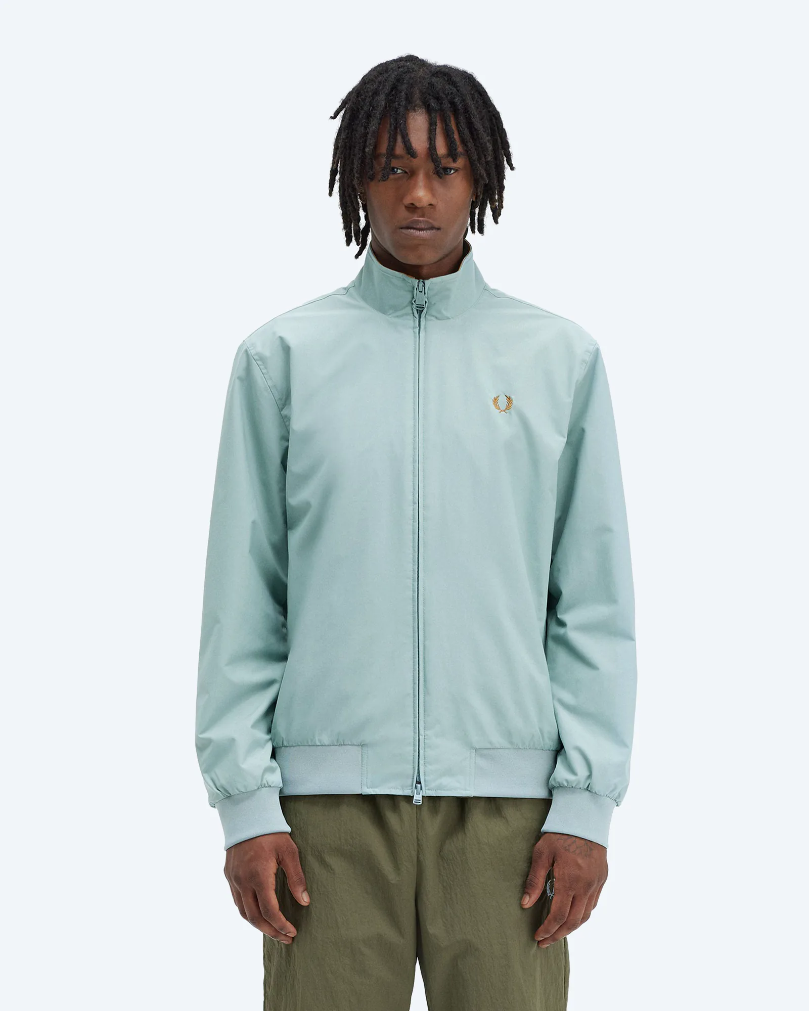 Fred Perry Brentham Jacket Silver Blue