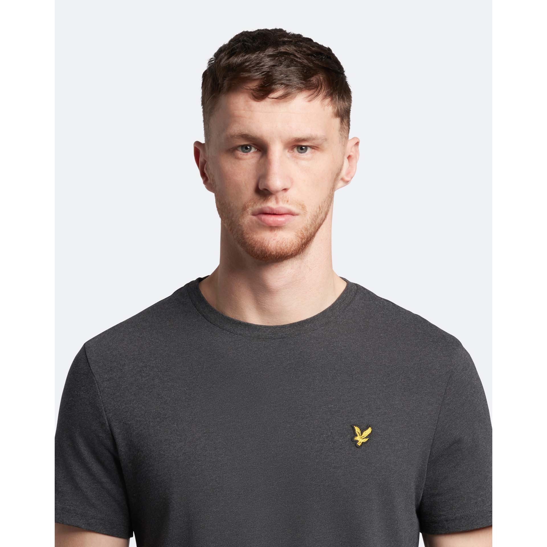 Lyle & Scott Plain T-Shirt Charcoal Marl