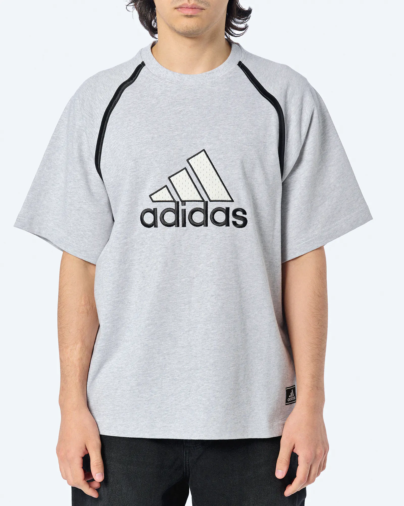 adidas Badge of Sports T-Shirt Light Grey Heather adidas Badge of Sports T-Shirt Light Grey Heather