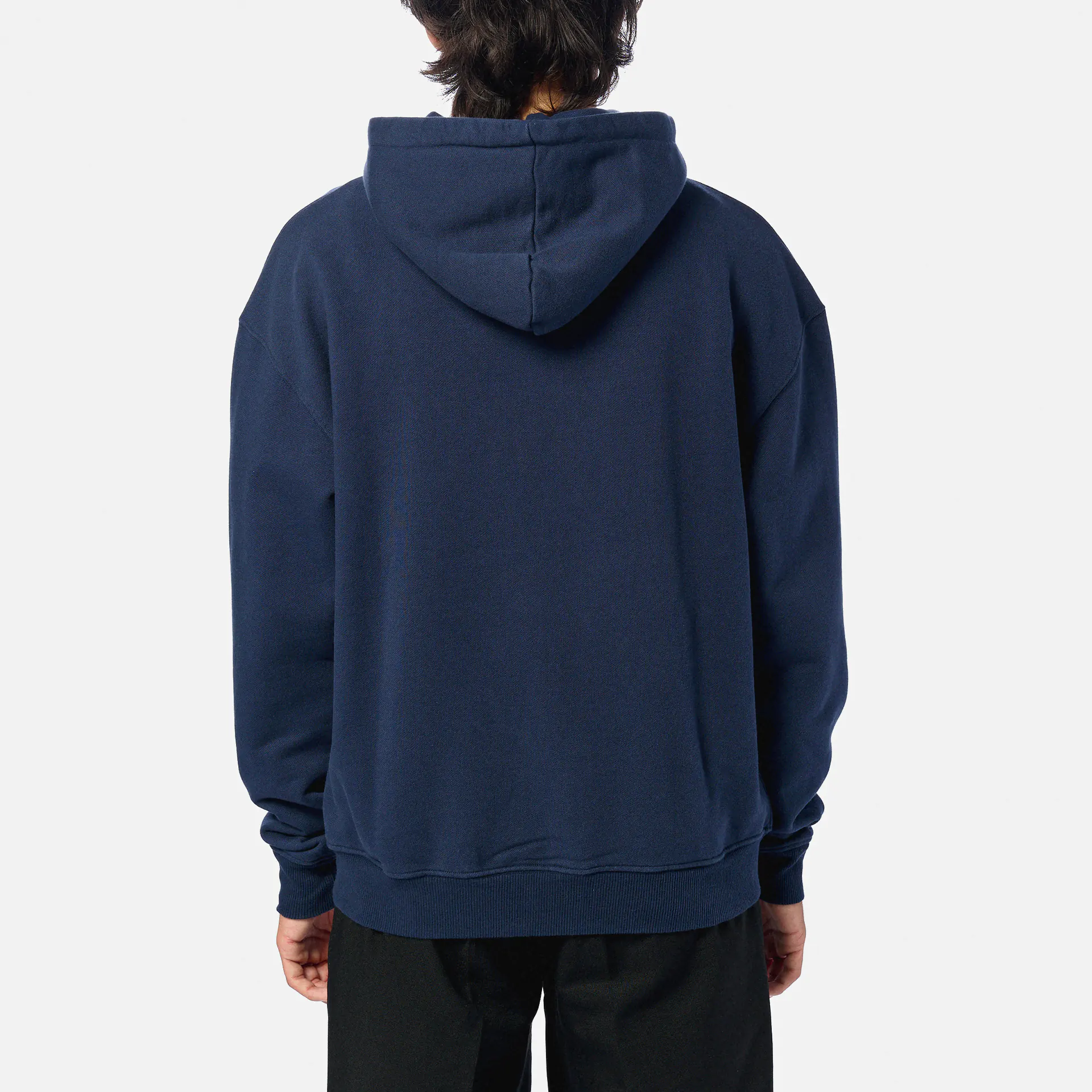 POMPEII Logo Regular Fit Hoodie Navy