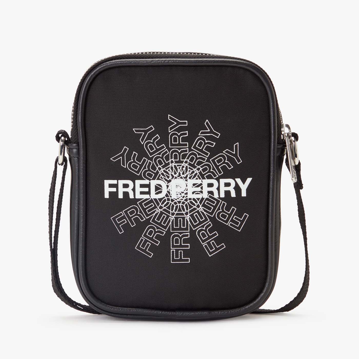 Fred Perry Mini-Brusttasche mit Grafik-Print Black