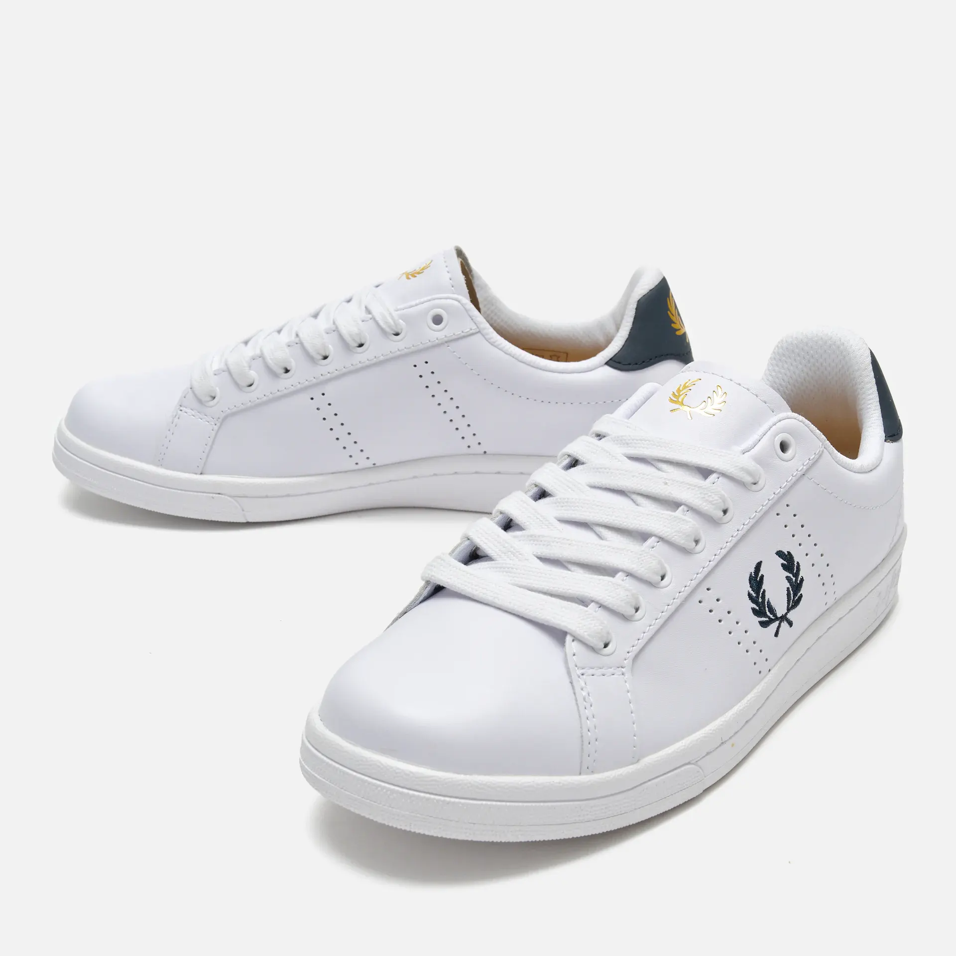 Fred Perry B721 Leather Sneakers White/Navy