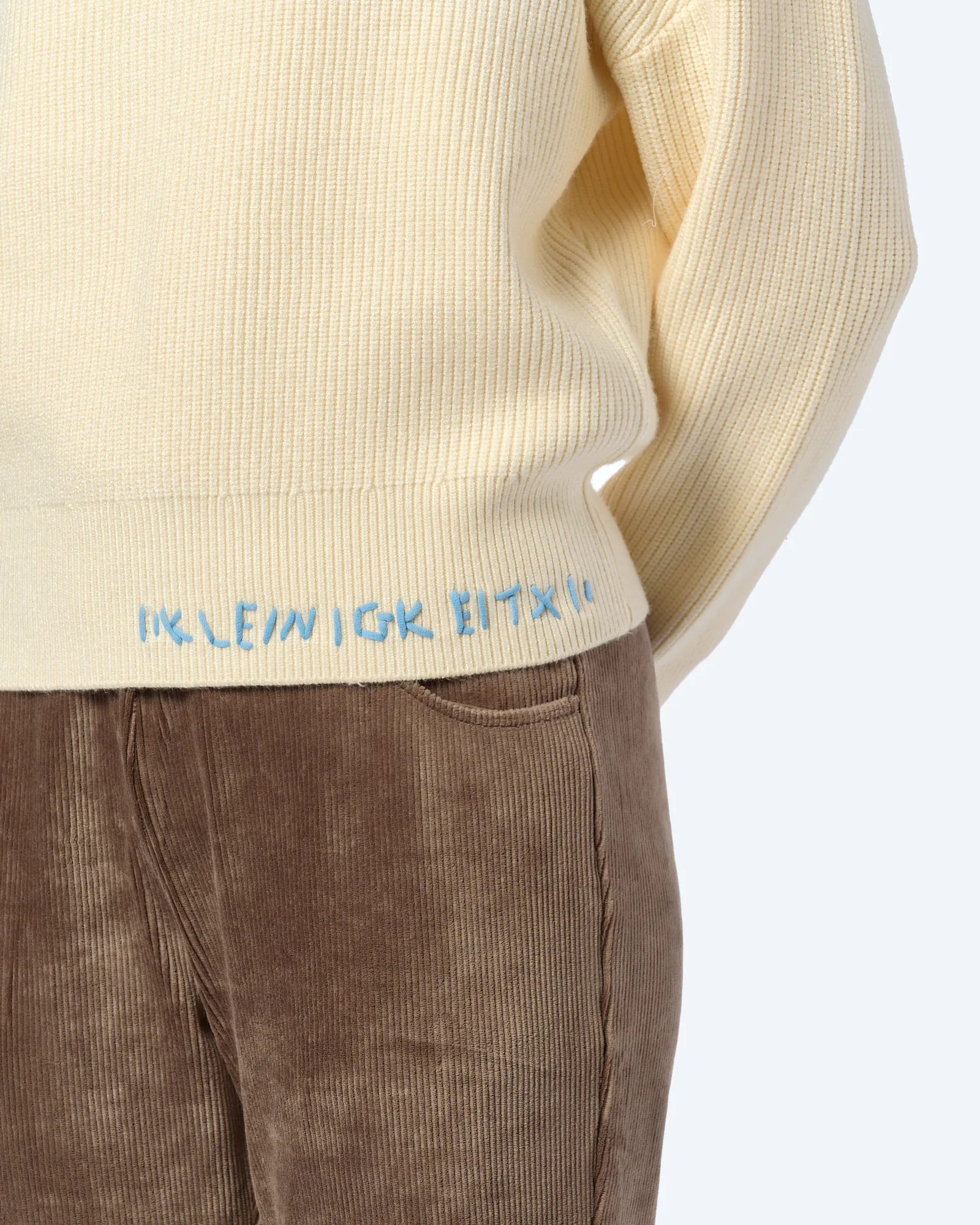 Kleinigkeit Knitlers Mom Sweatshirt Offwhite