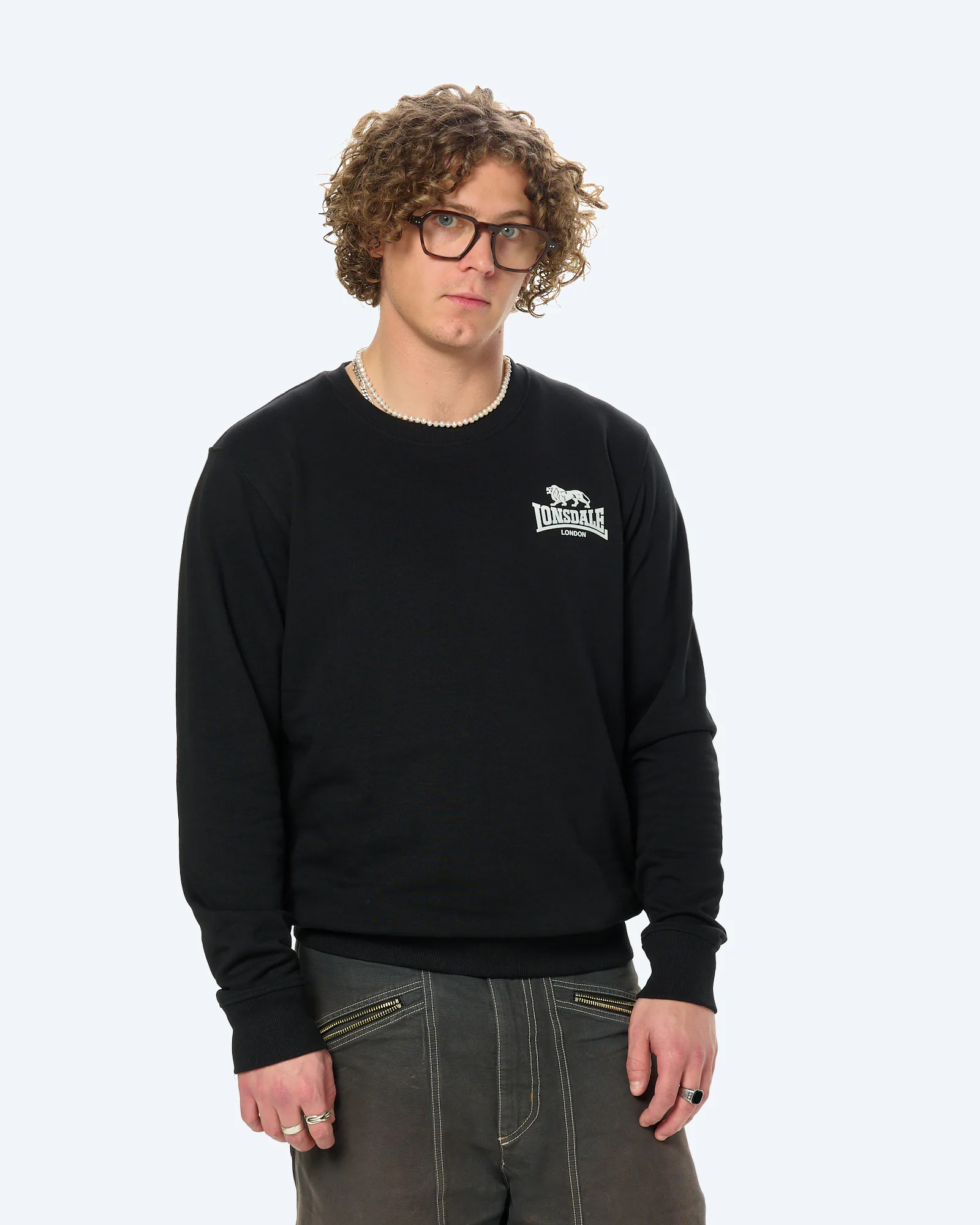 Lonsdale LONGRIDGE Sweatshirt Black