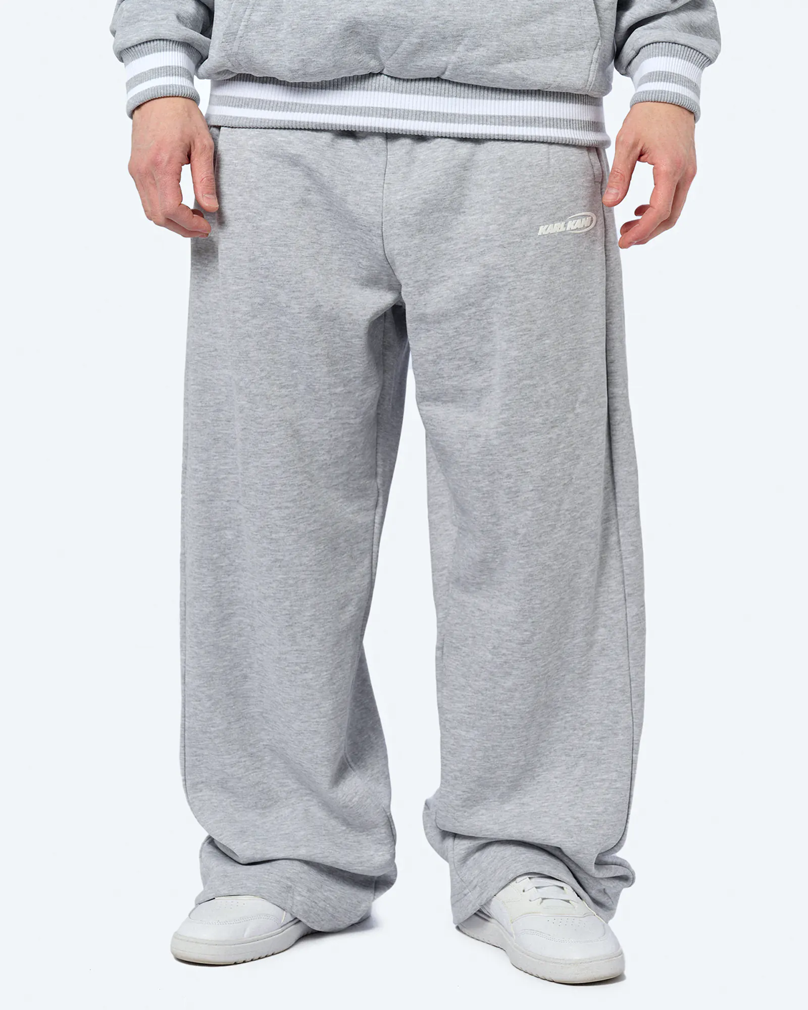 Karl Kani Ellipse Straight Leg Sweatpants Grey Melange Karl Kani Ellipse Straight Leg Sweatpants Grey Melange