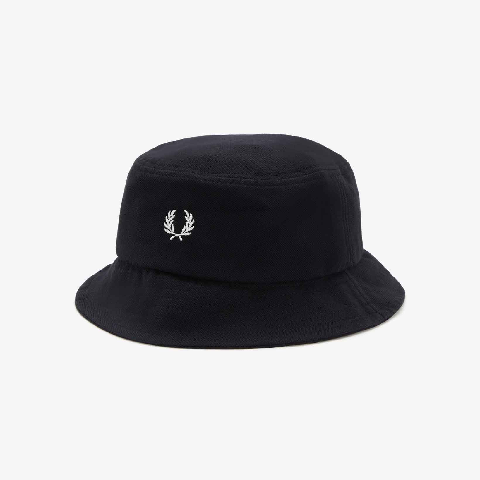 Fred Perry Pique Bucket Hat Black