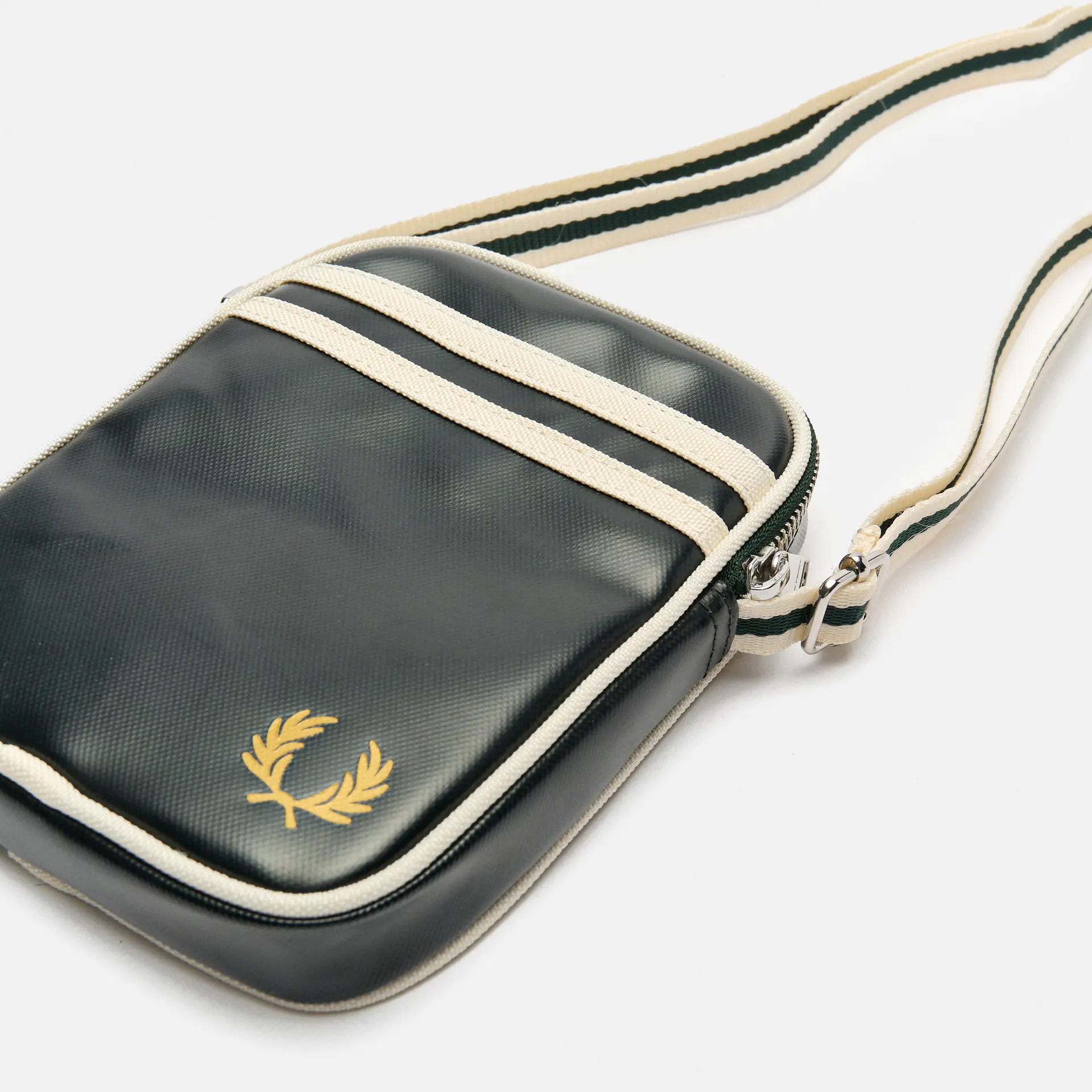 Fred Perry Classic Small Side Bag Night Green/Ecru