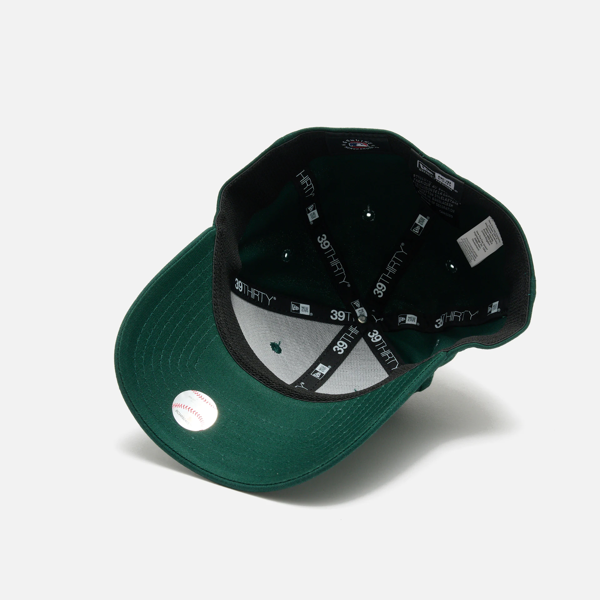 New Era MLB NY Yankees League Essential 39Thirty Stretch Fit Cap Dark Green/White