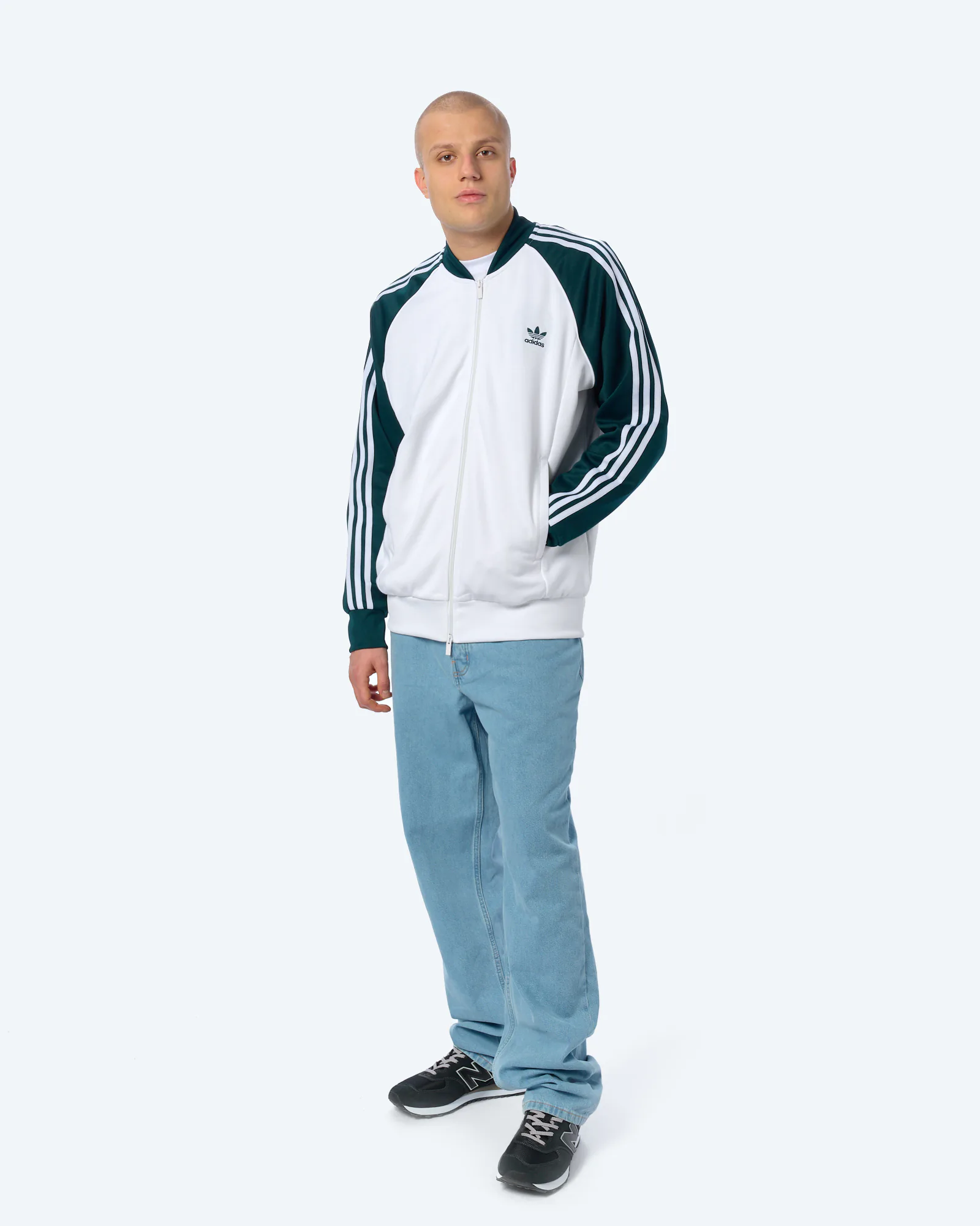 adidas Originals Classic Track Jacket White/Aurora Ivy/White