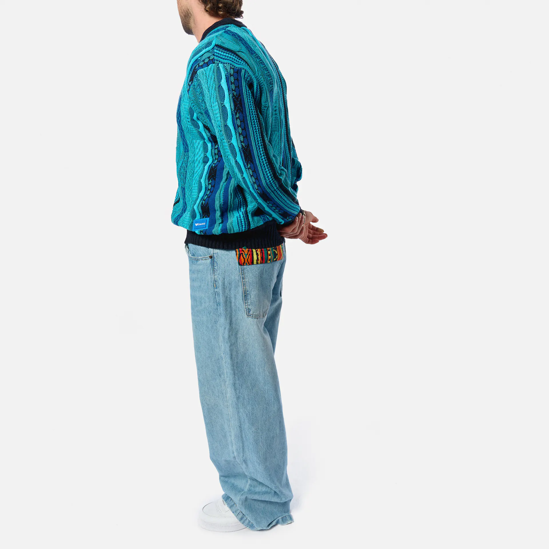 Colucci Crewneck Sweater Blue Multi
