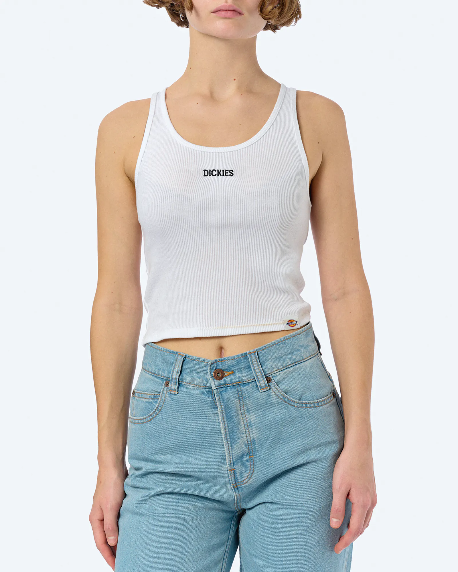 Dickies Yorktown Vest Top White Dickies Yorktown Vest Top White