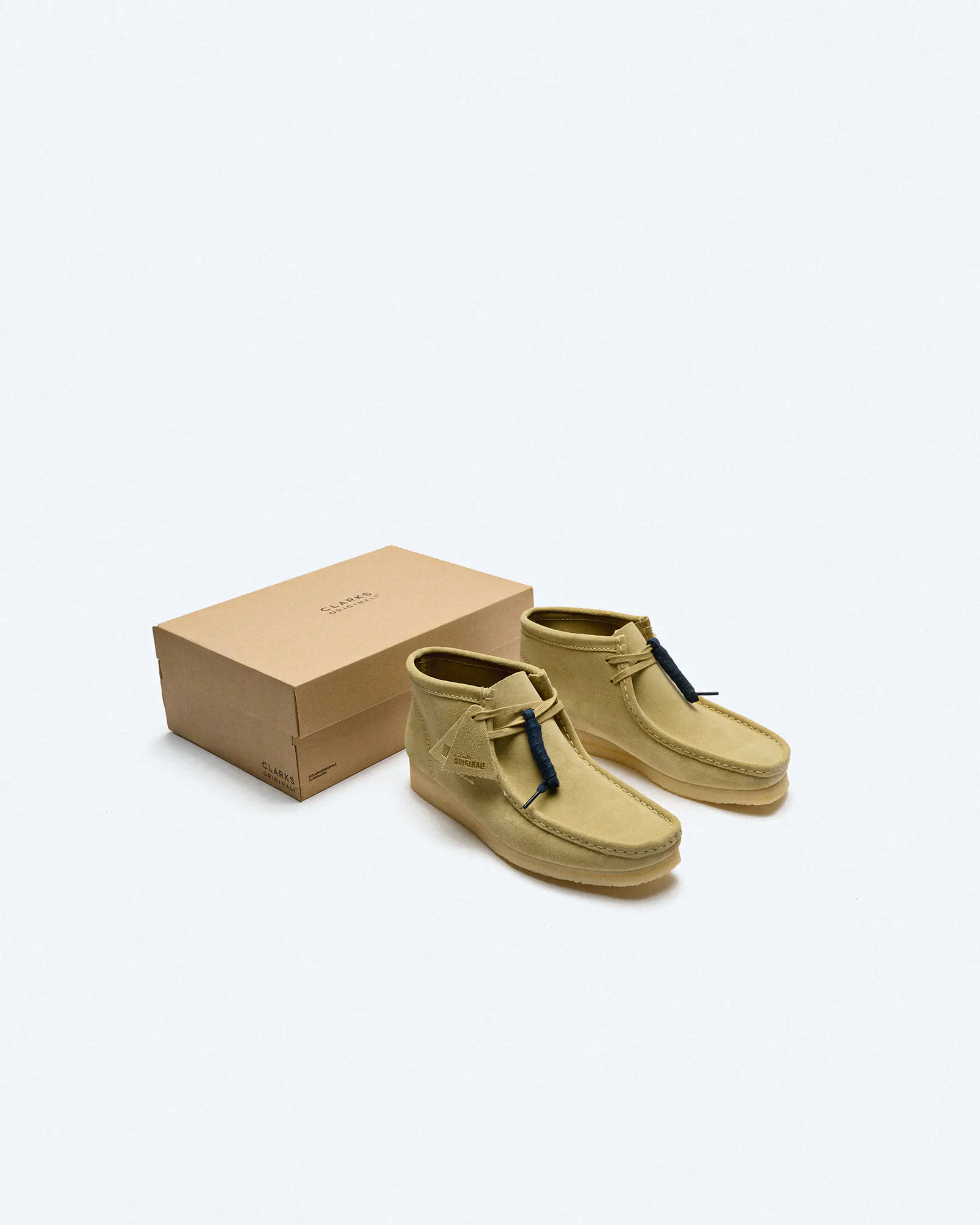 Clarks Men's Wallabee Suede Boots Maple Clarks Men's Wallabee Suede Boots Maple