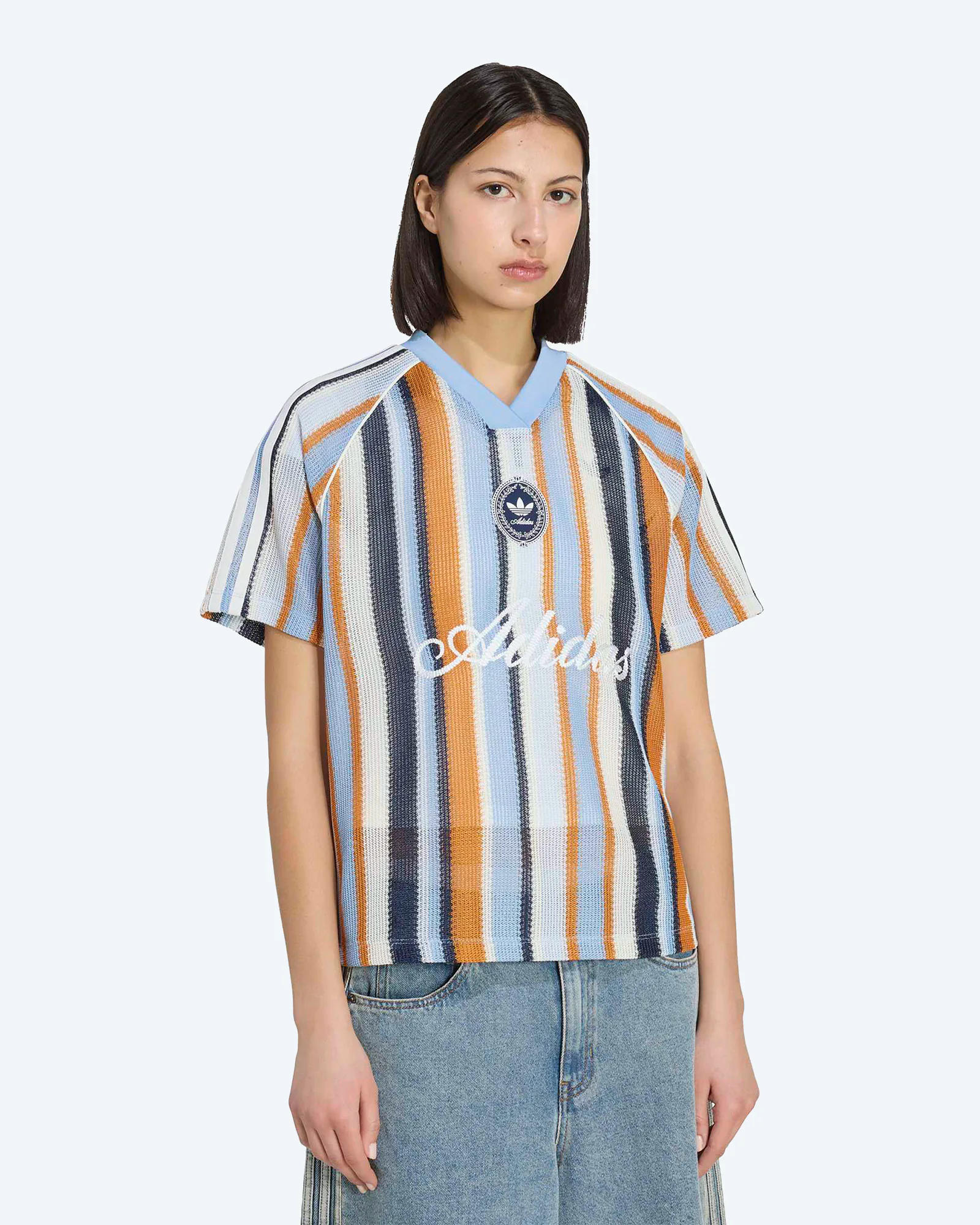 Summer Glow Knitted Oversize Jersey Ashblue/Ashblue