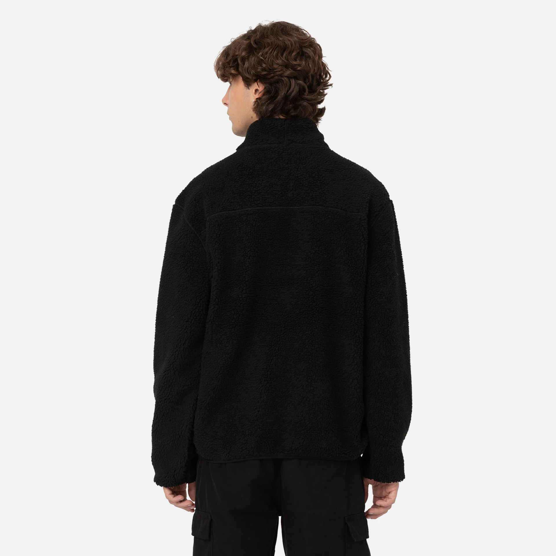 Dickies Mount Hope Quarter Zip Fleece Sweatshirt Black