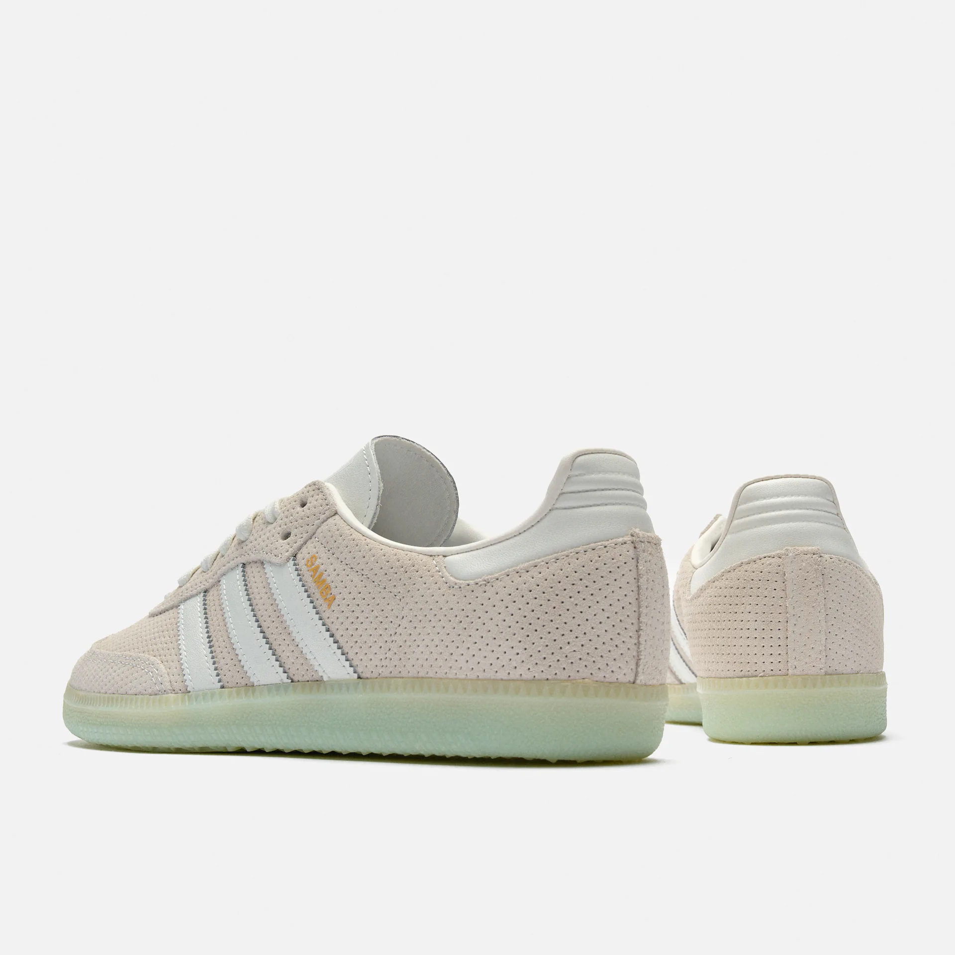 adidas Originals Samba OG Sneaker Core White/Core White/Almost Blue