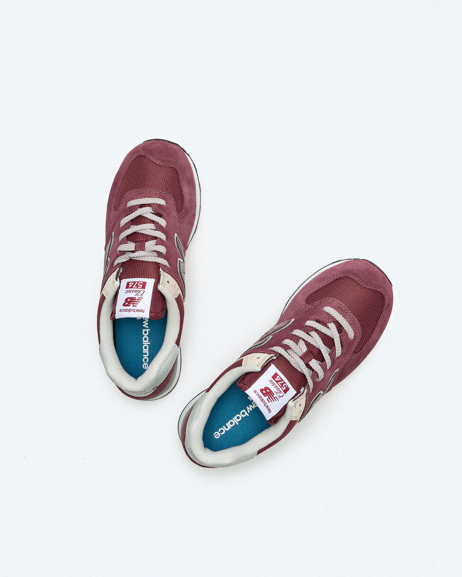 New Balance ML574 EVM Sneaker Burgundy/Corewhite New Balance ML574 EVM Sneaker Burgundy/Corewhite
