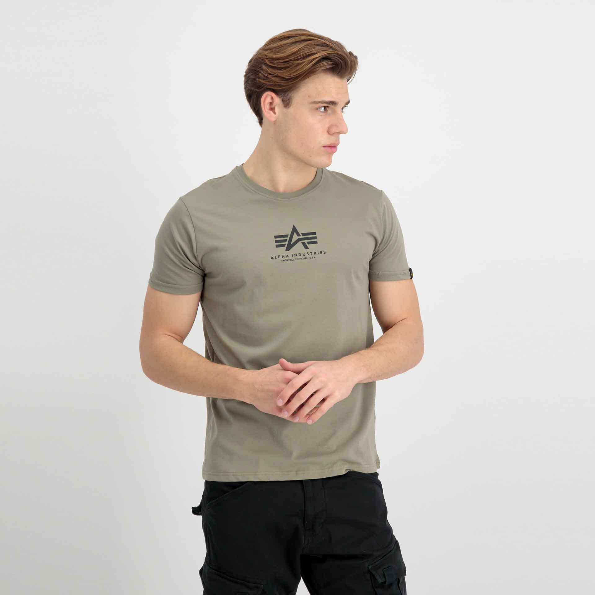 Alpha Industries Basic ML T-Shirt Olive