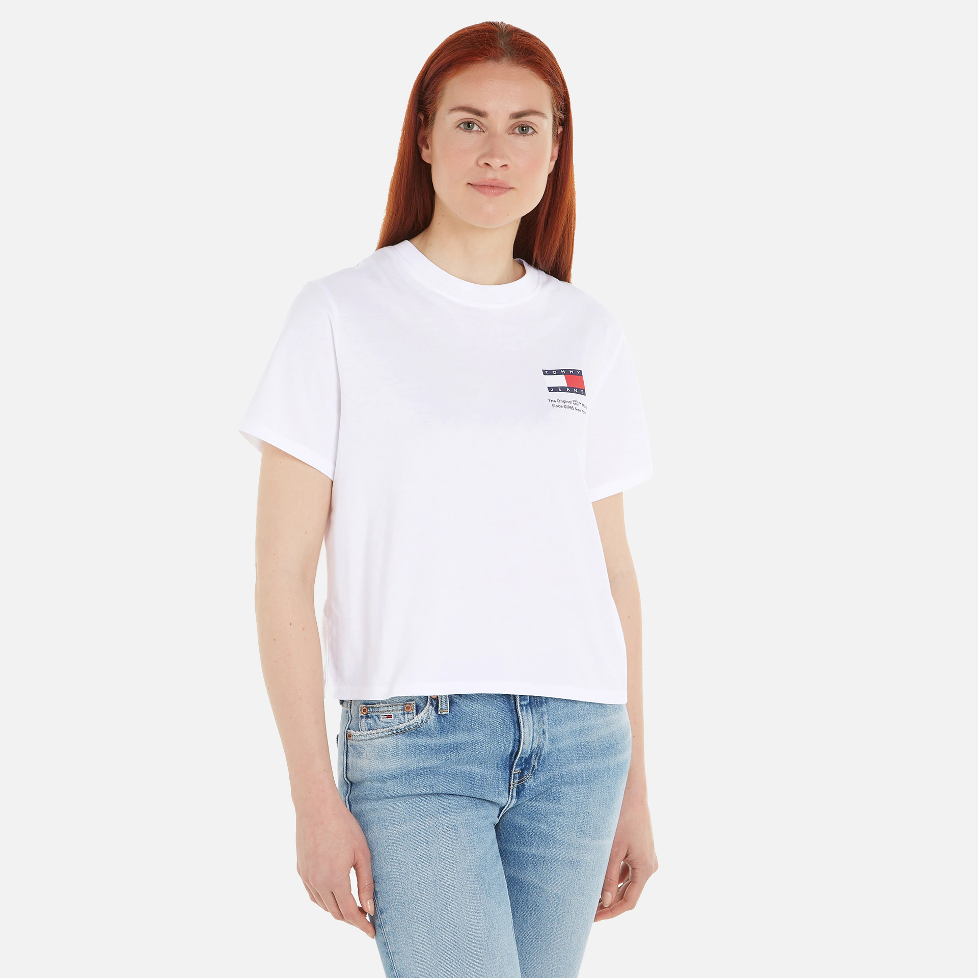 Tommy Jeans Boxy Graphic Flag T-Shirt White