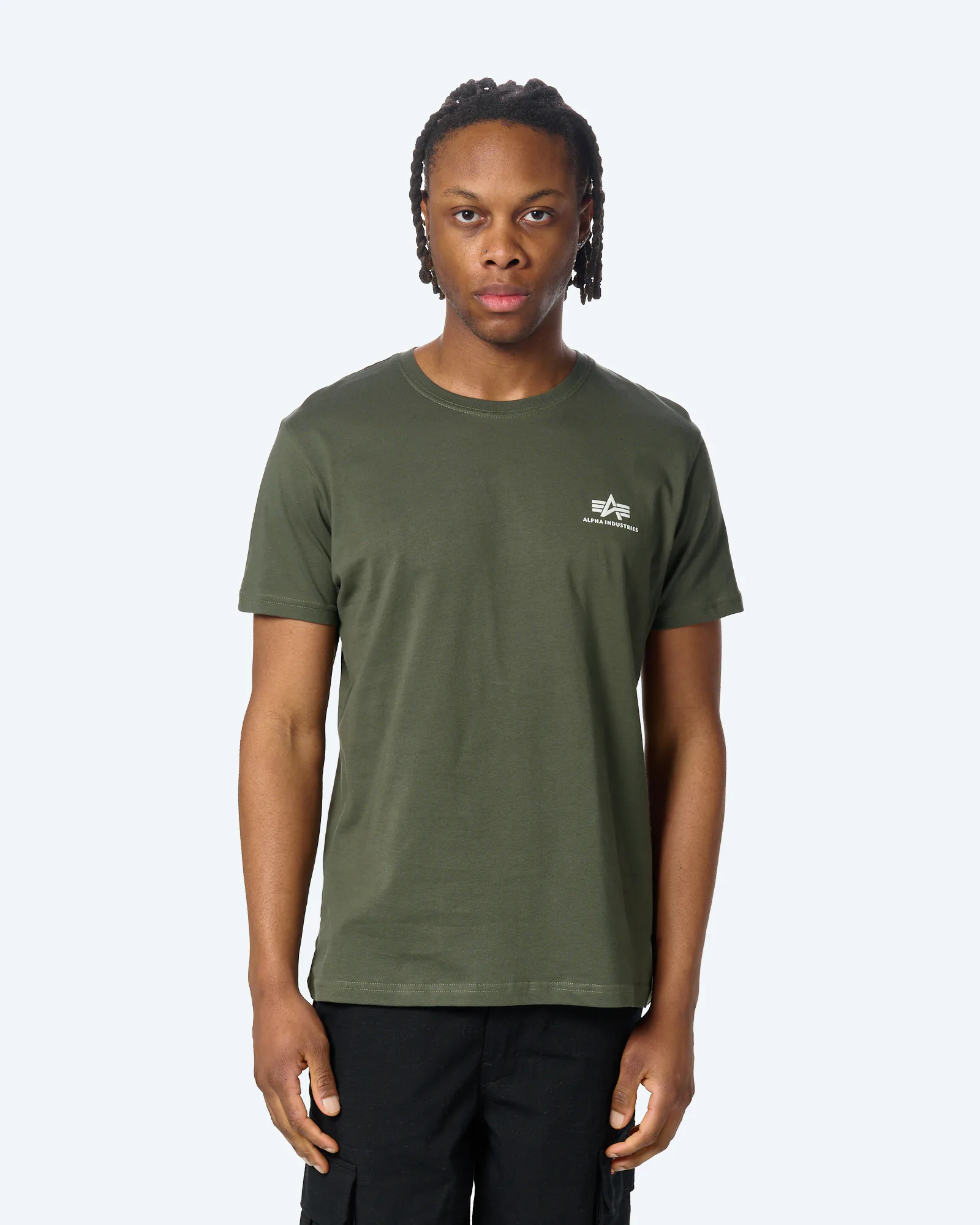 Alpha Industries Basic T-Shirt Small Logo Dark Olive
