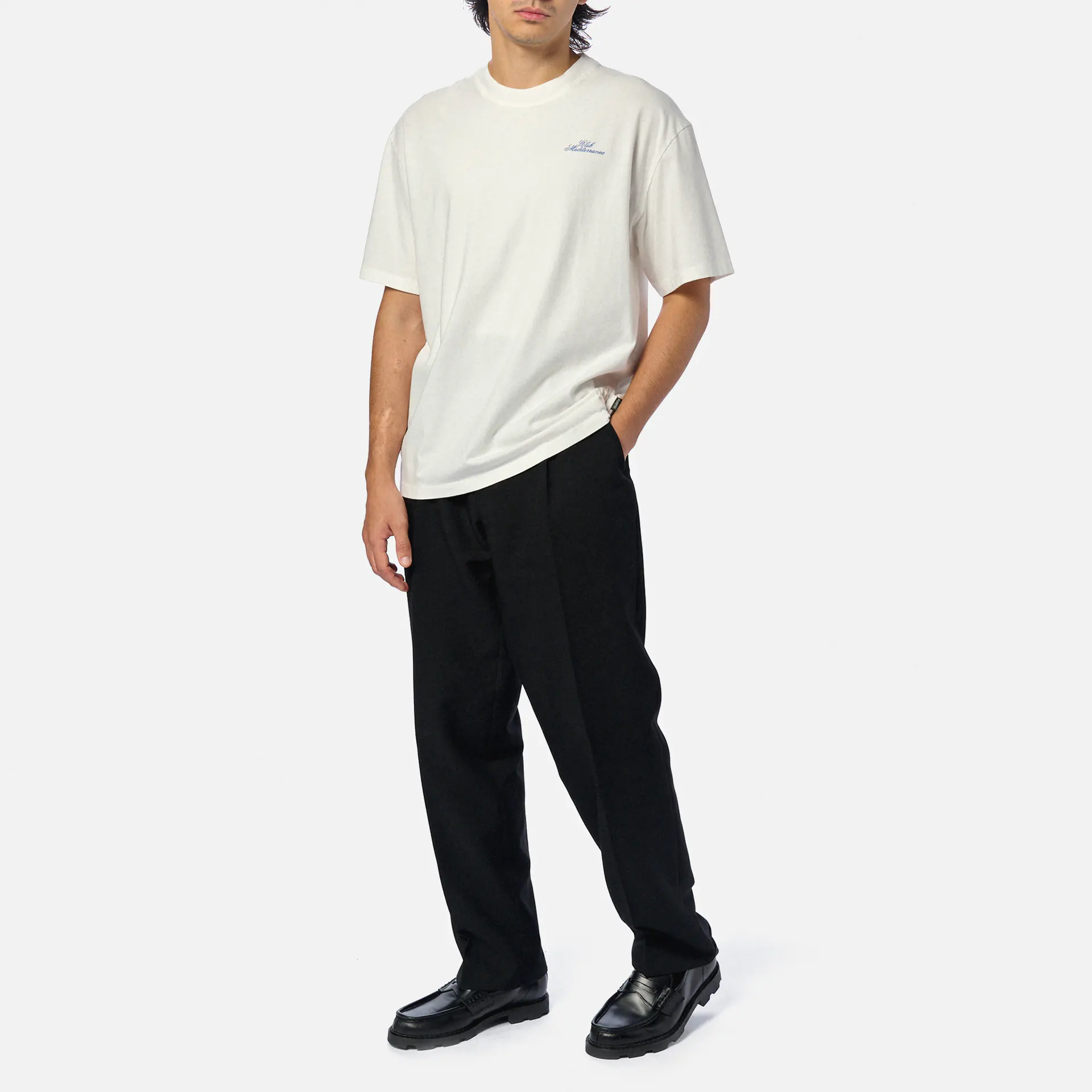 POMPEII Club Mediterranea Boxy T-Shirt Off White