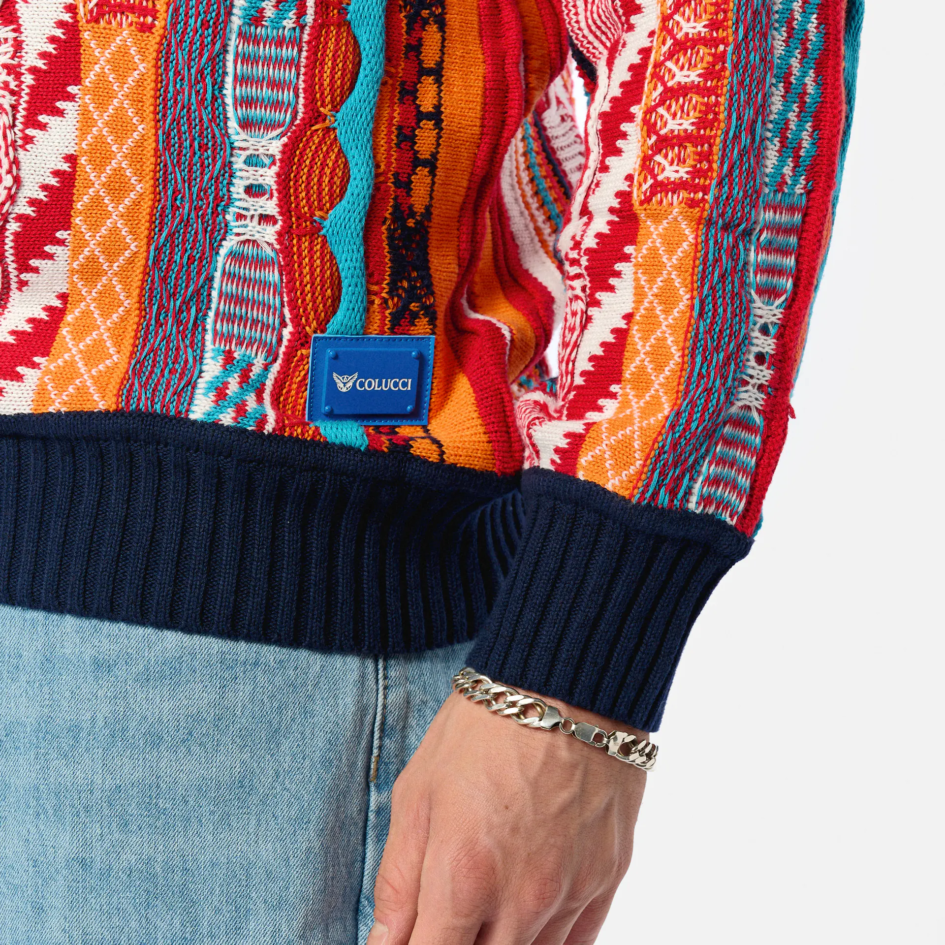 Colucci Crewneck Sweater Orange Multi