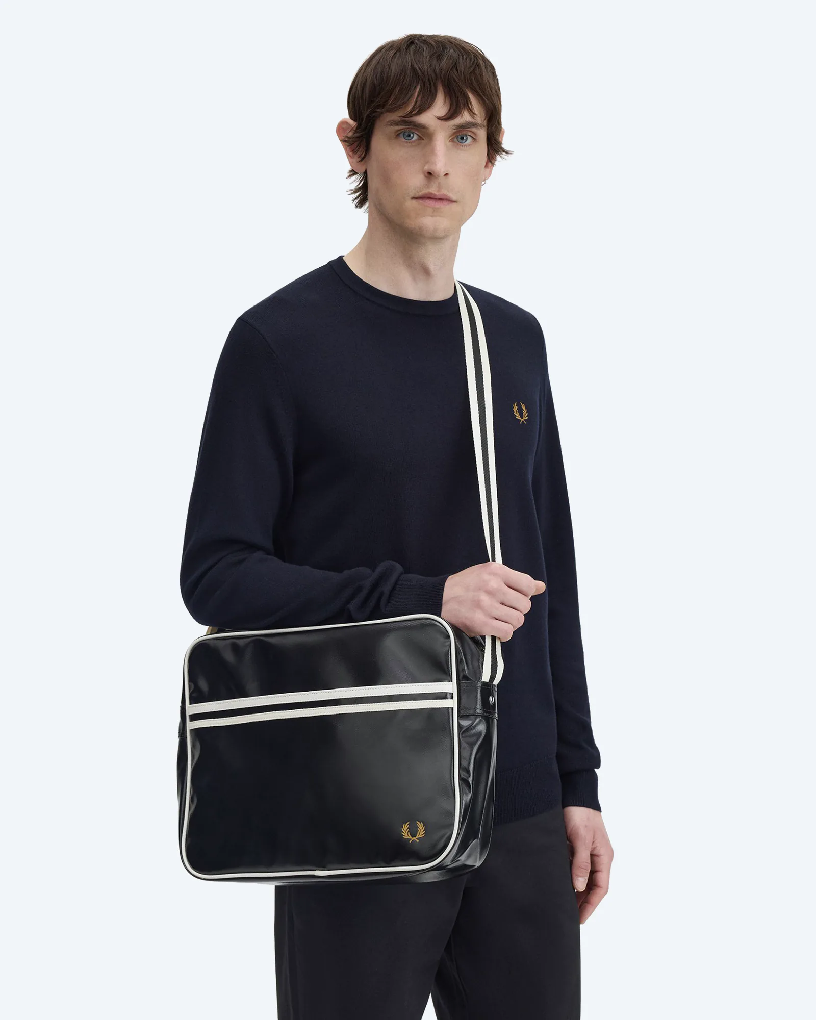 Fred Perry Classic Shoulder Bag Black/Ecru