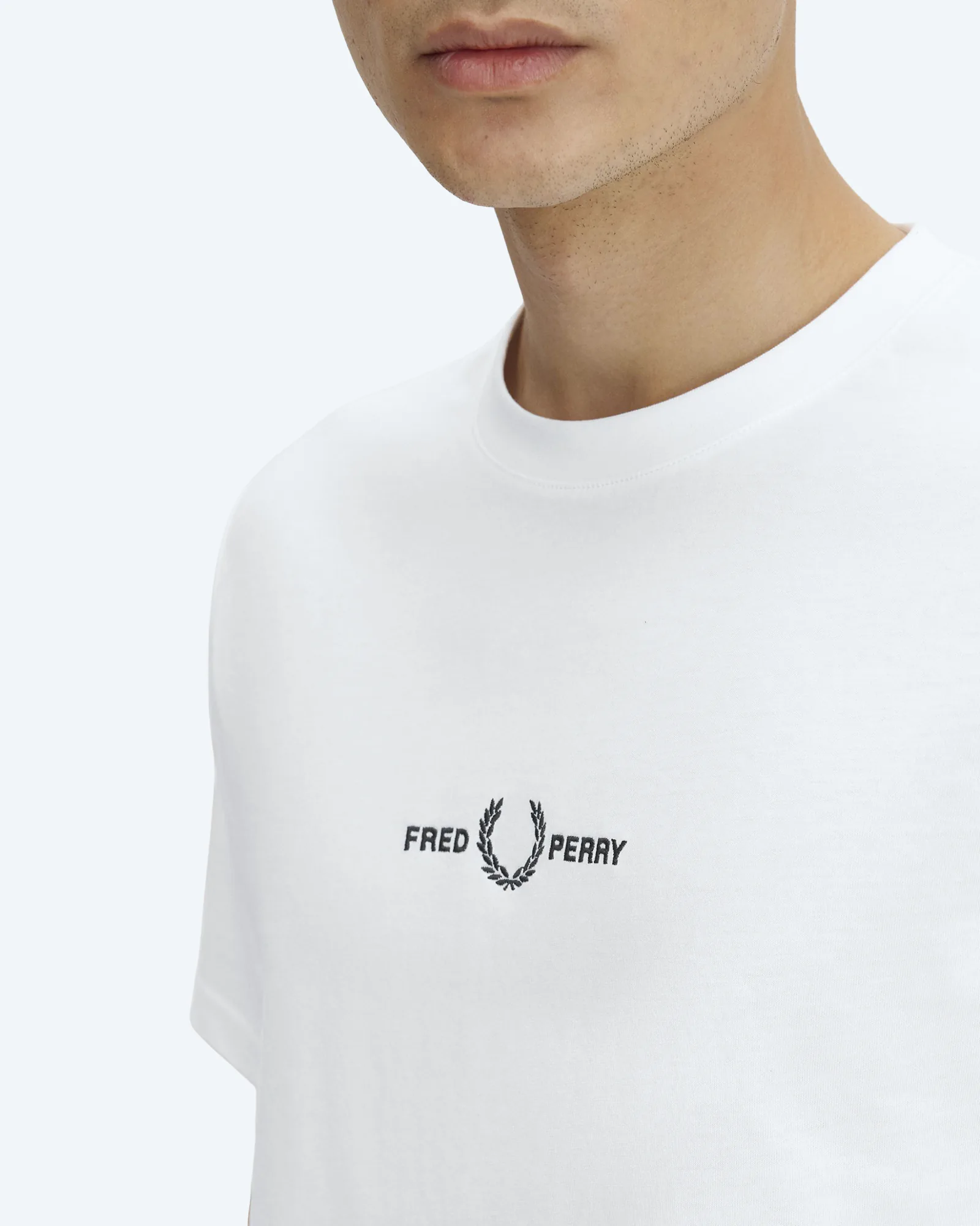 Fred Perry Embroidered T-Shirt White