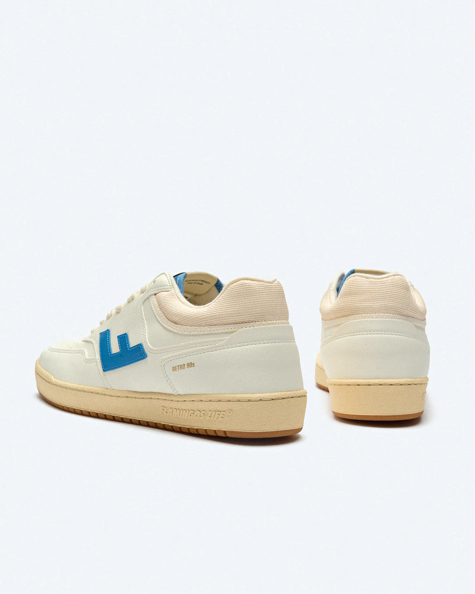 Flamingos Life Retro 90s Sneaker Pearl Indaco Caramel Flamingos Life Retro 90s Sneaker Pearl Indaco Caramel