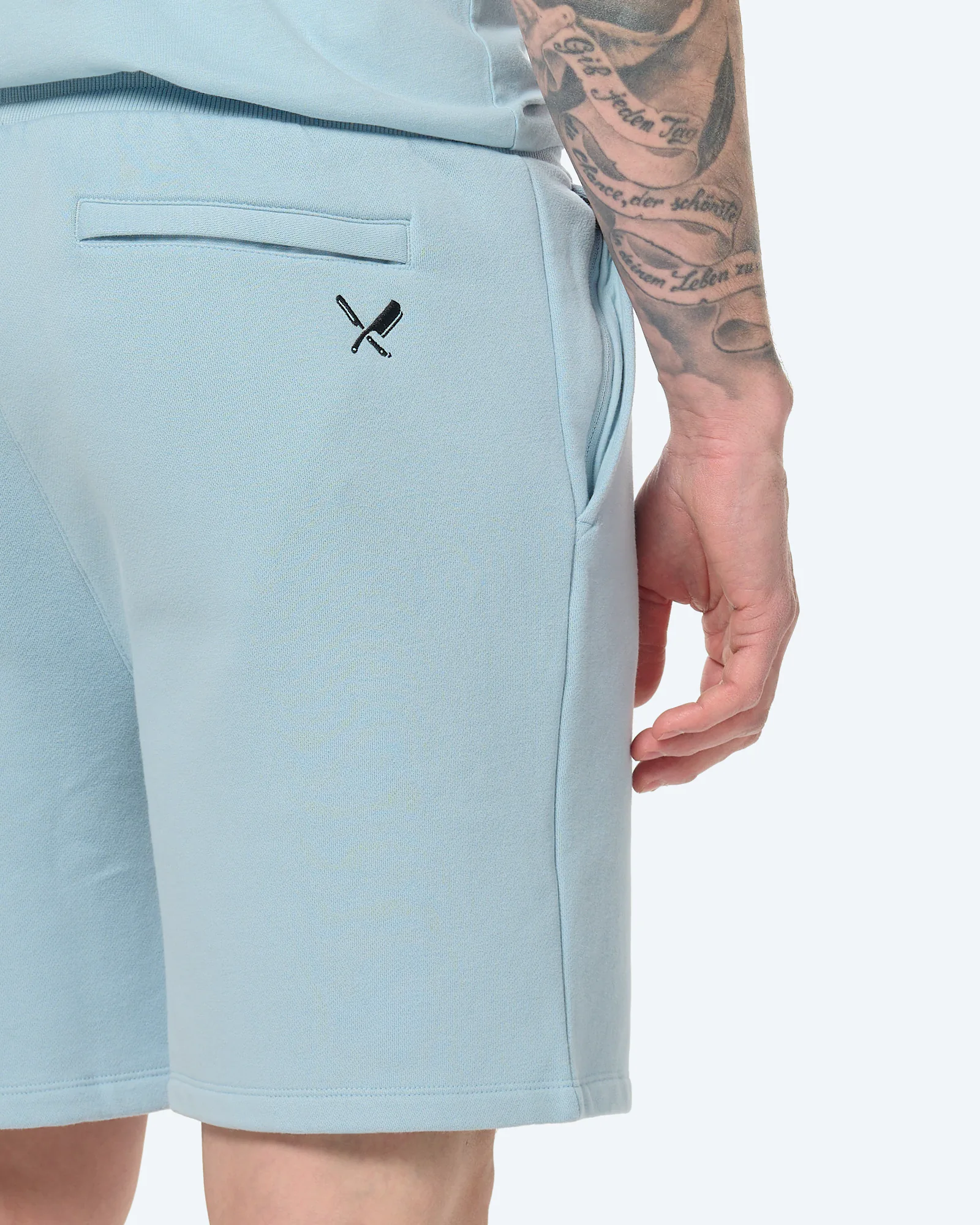 Distorted People Classic Peached Sweatshorts Celestial Blue