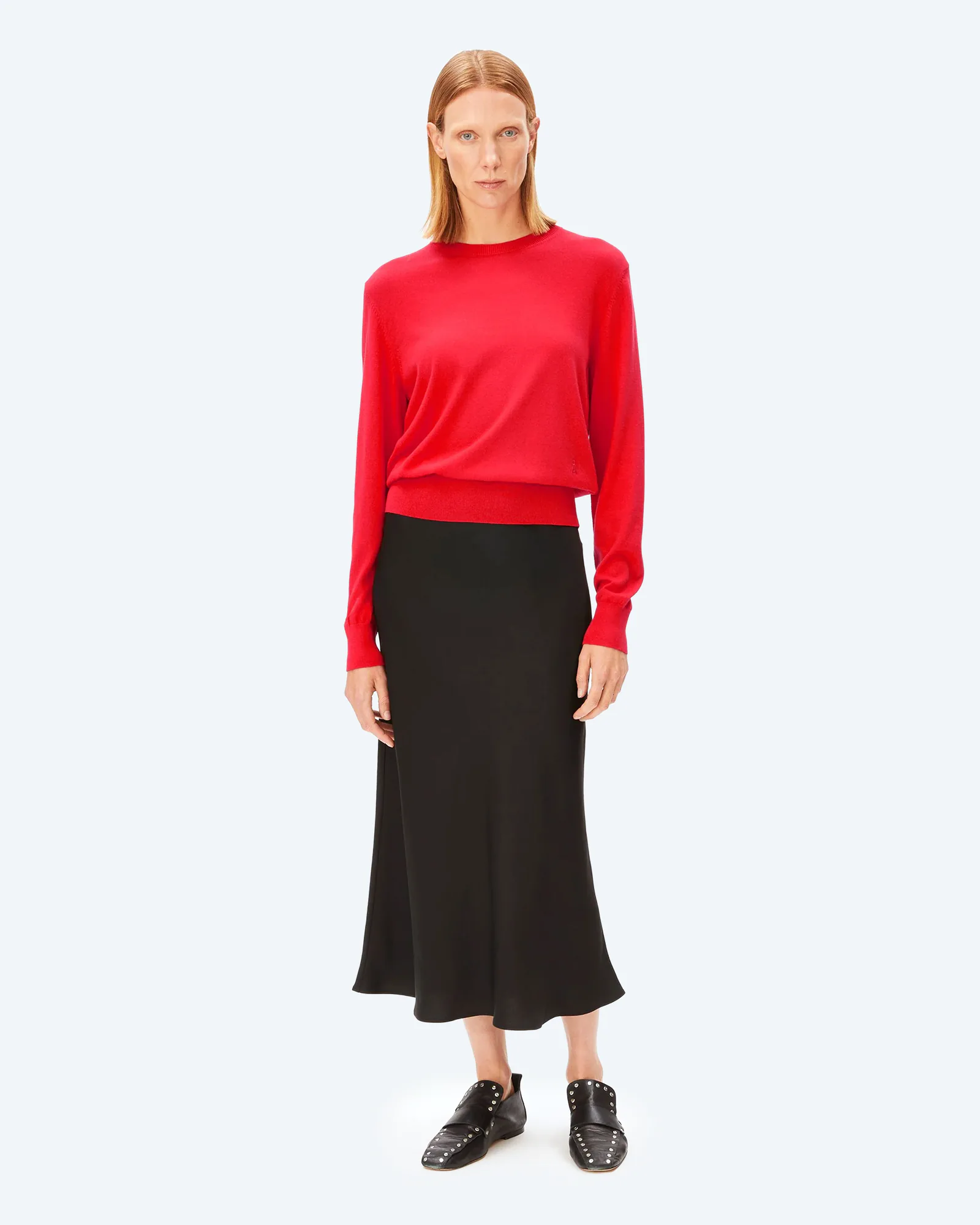 ARMEDANGELS FINE Knit Sweatshirt Mars Red