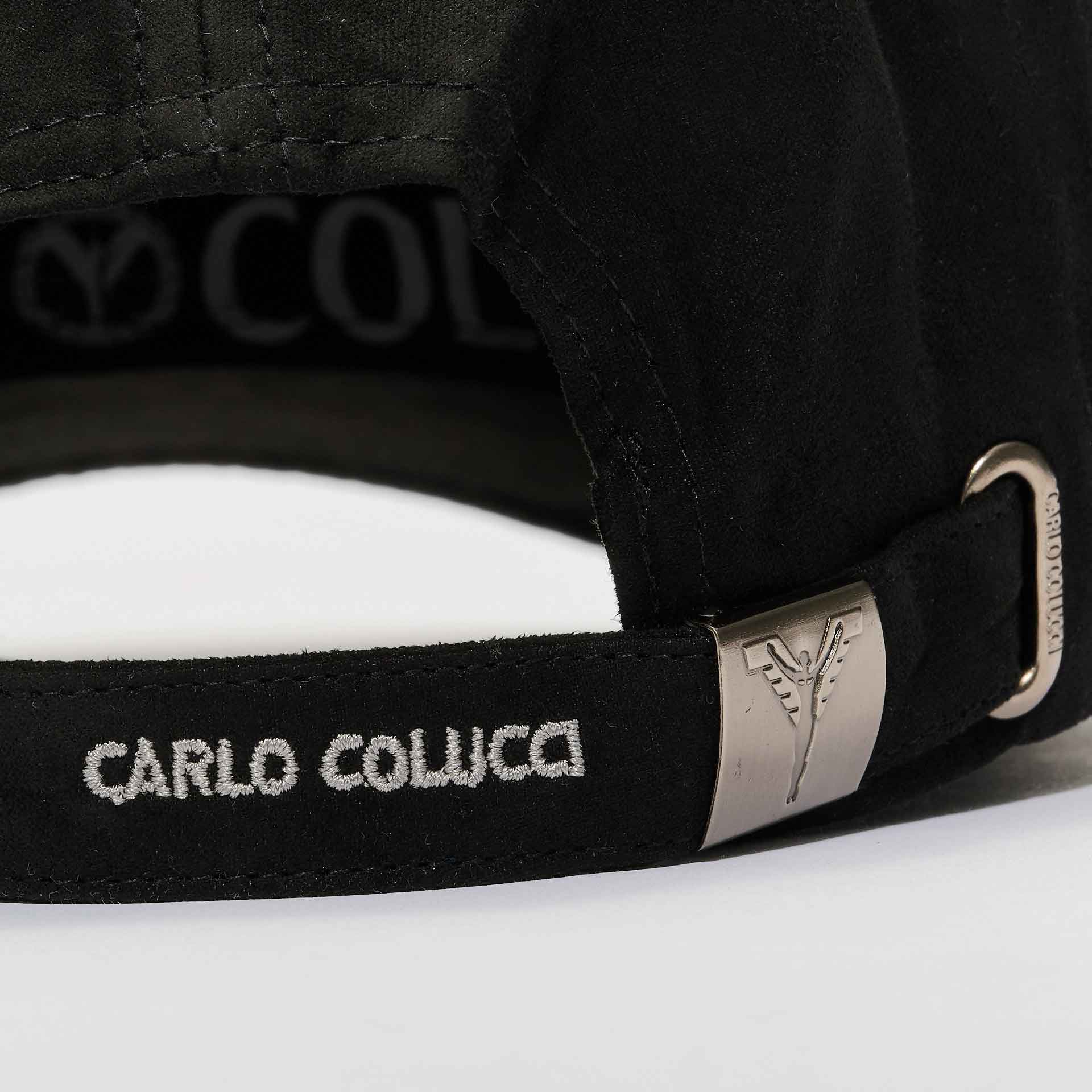 Carlo Colucci Velour Cap Black