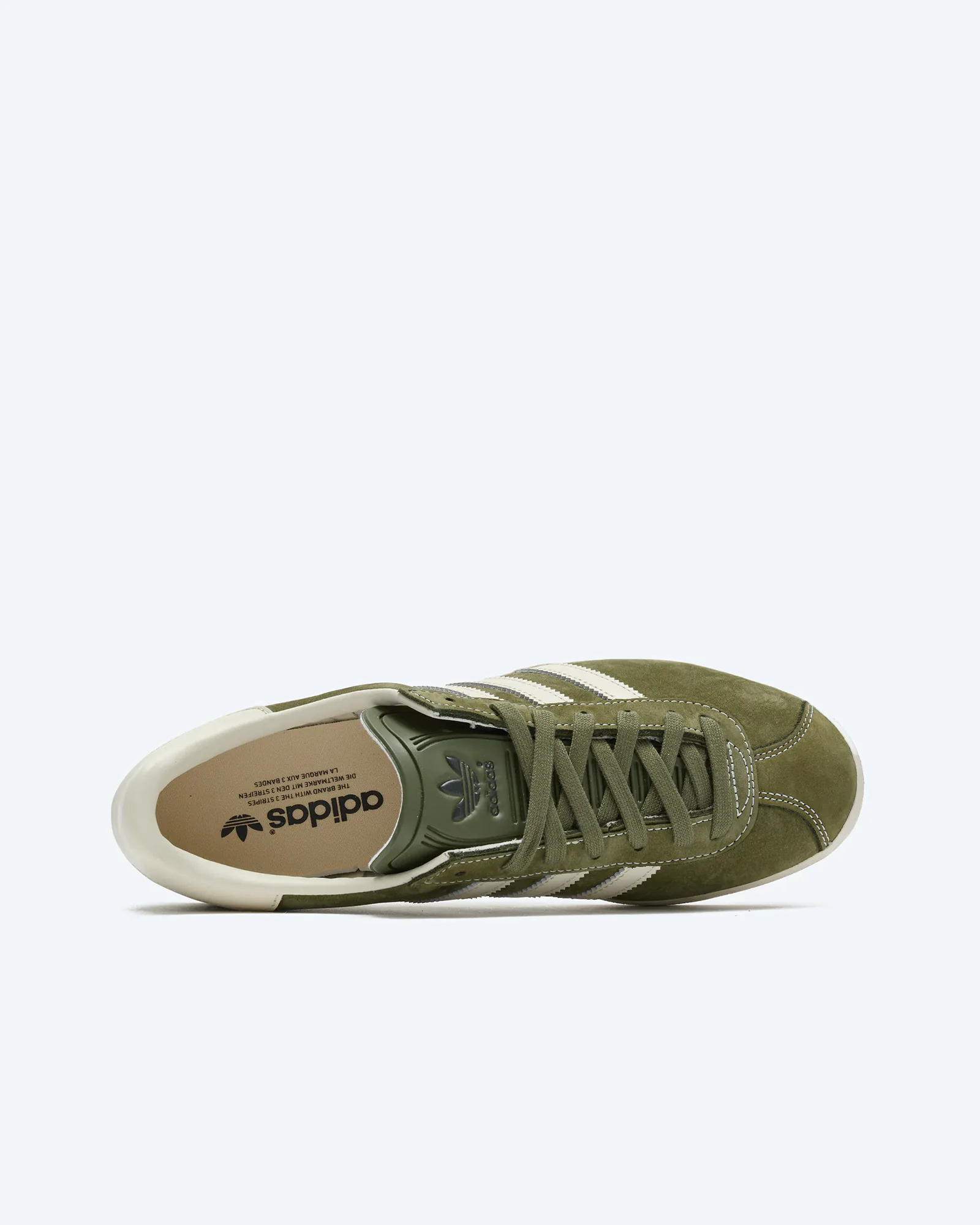 adidas Originals Gazelle 85 Sneaker Olive Strata Core White Wonder White