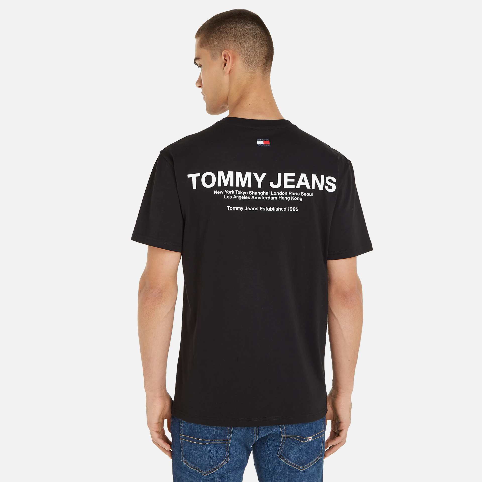 Tommy Jeans Classic Linear Back Print T-Shirt Black