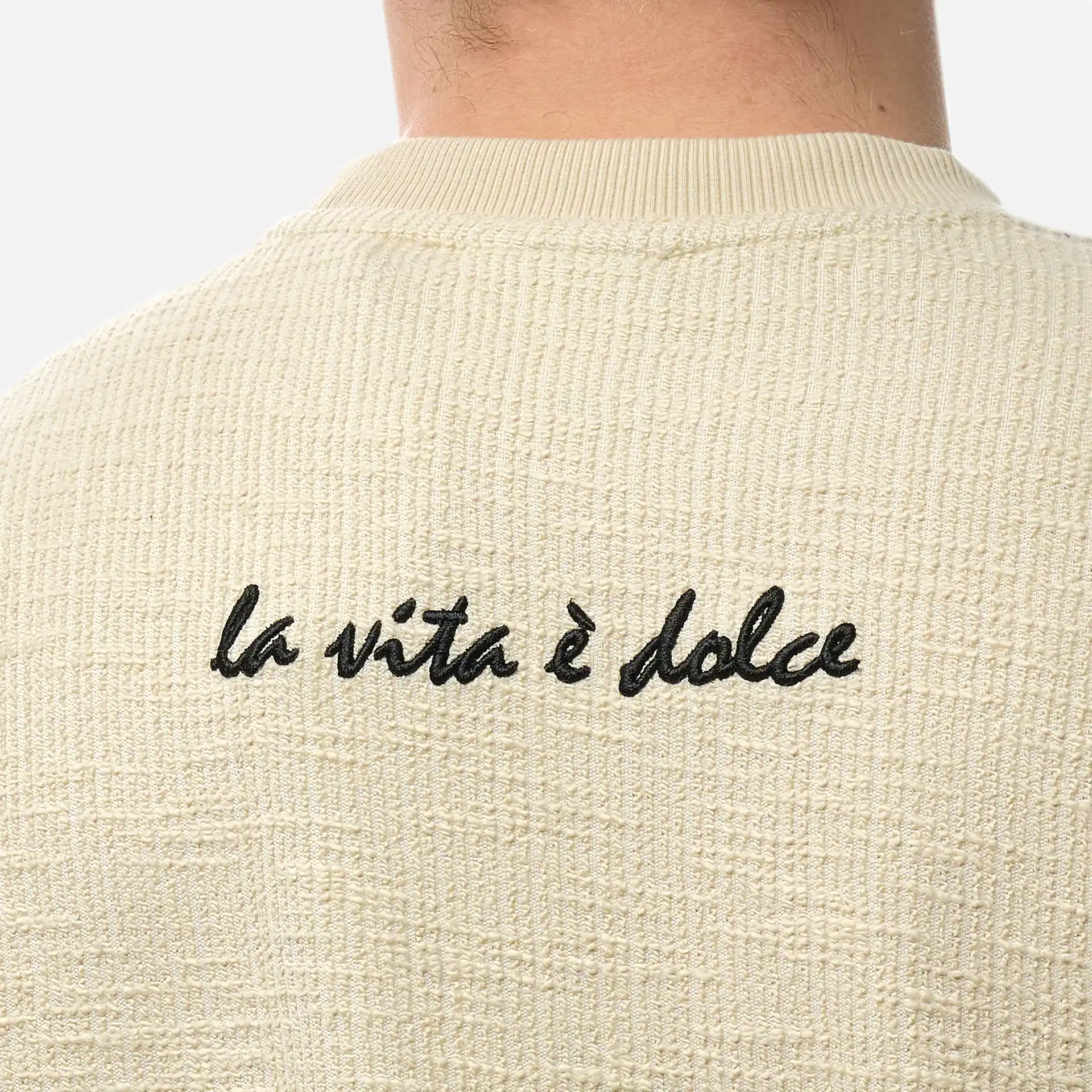 Carlo Colucci Gelato Oversized T-Shirt Beige