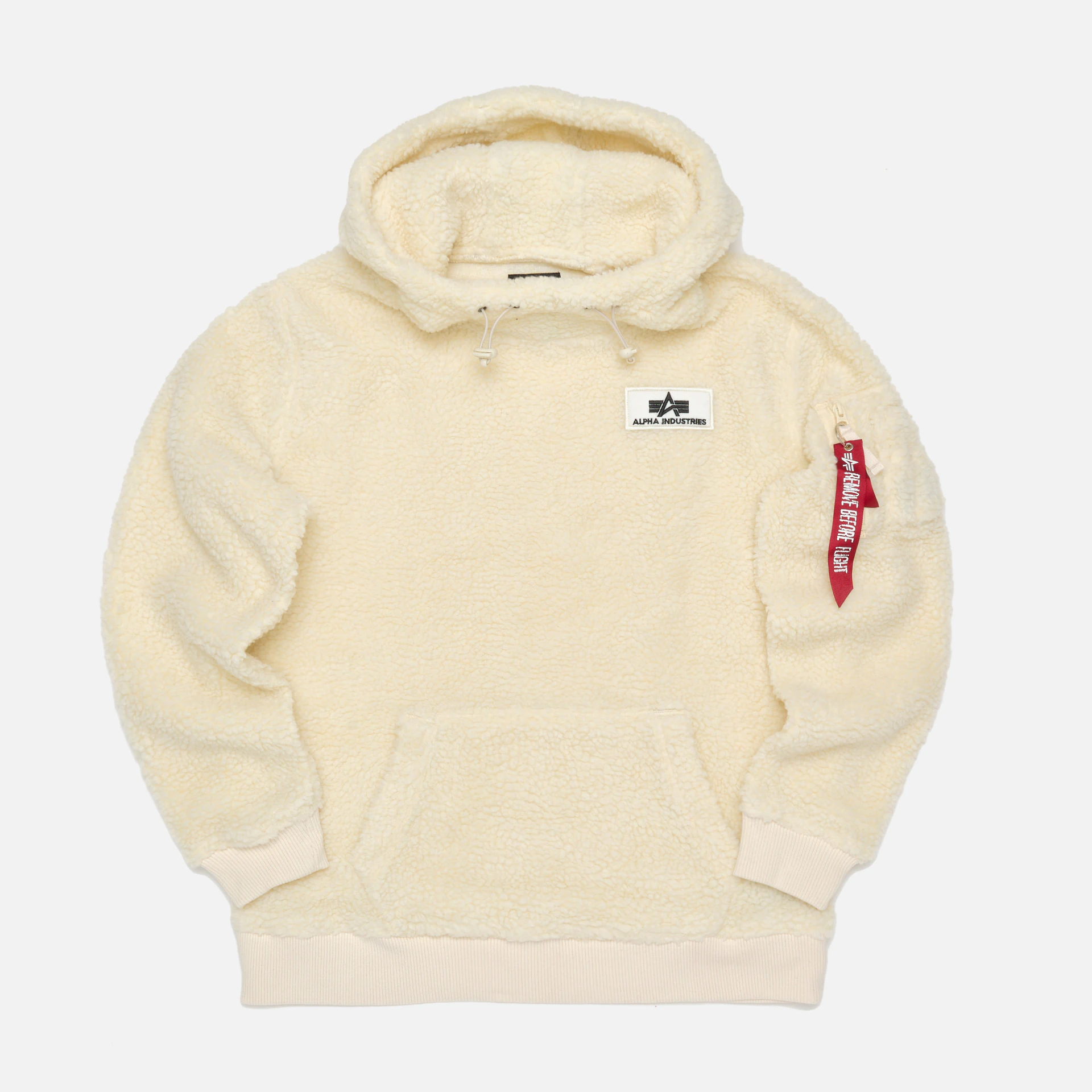 Alpha Industries Teddy Hoody Off White