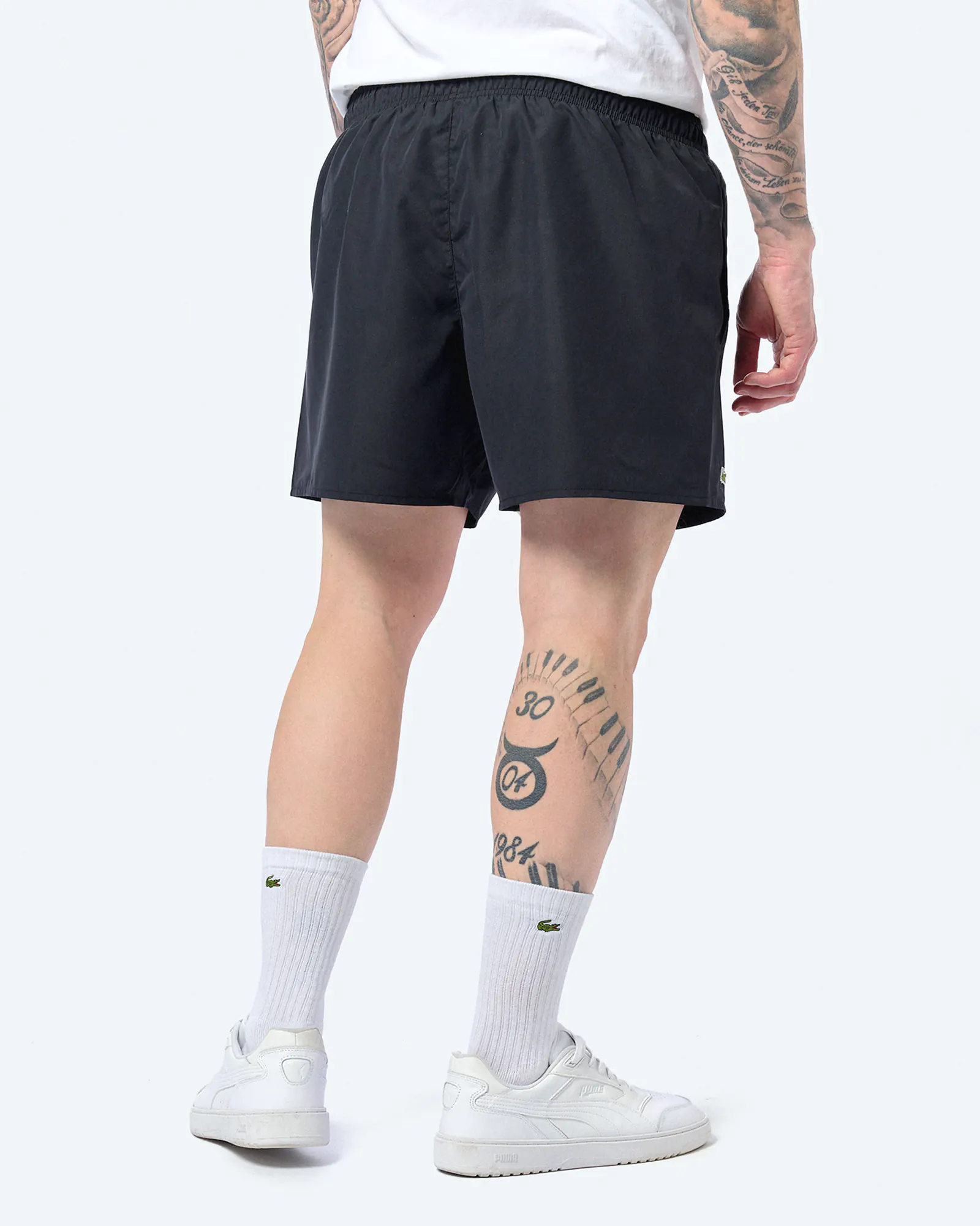 Lacoste Swim Shorts Black/Green Lacoste Swim Shorts Black/Green