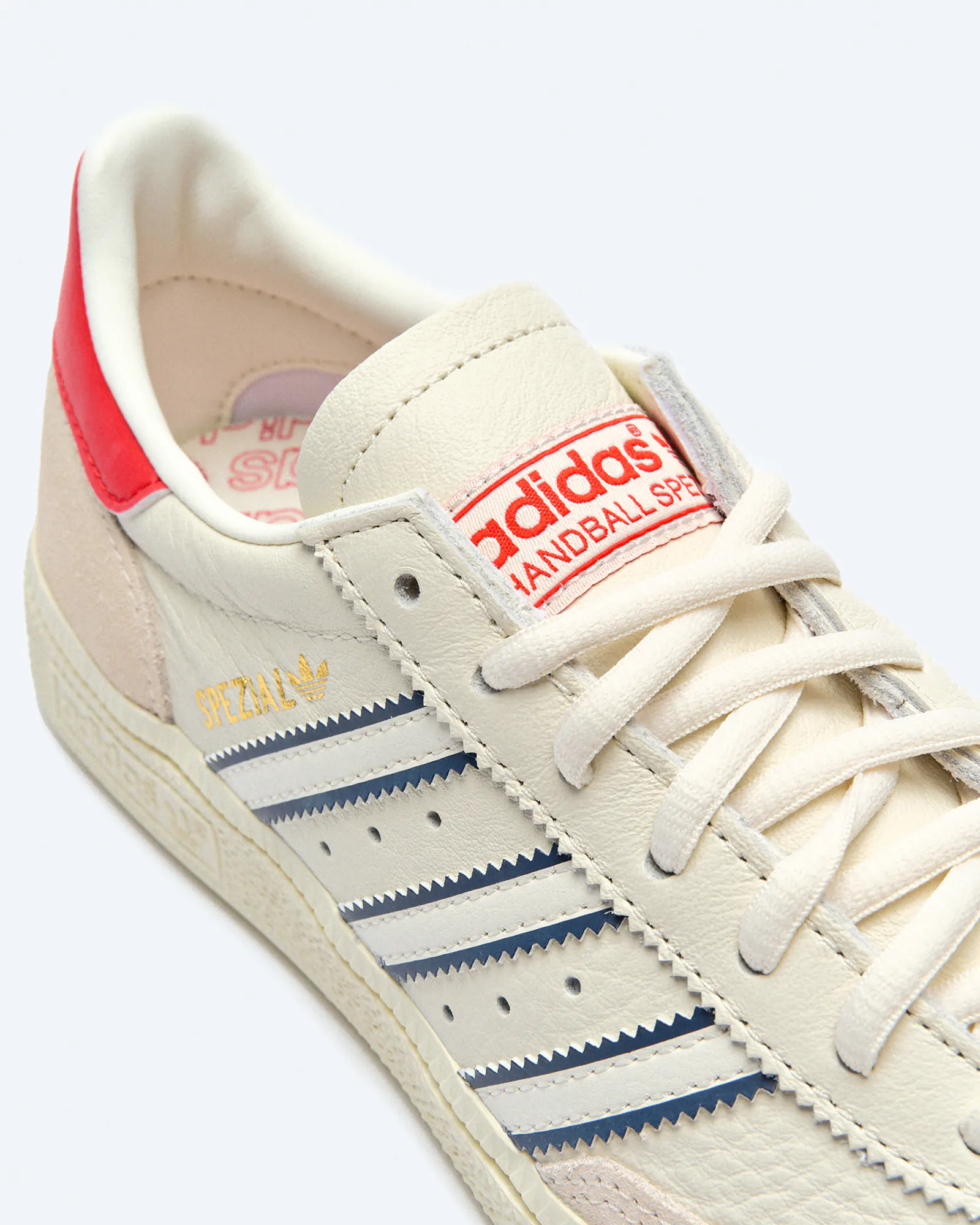 adidas Sneaker Handball Spezial Leather Cloud White Night Indigo Better Scarlet