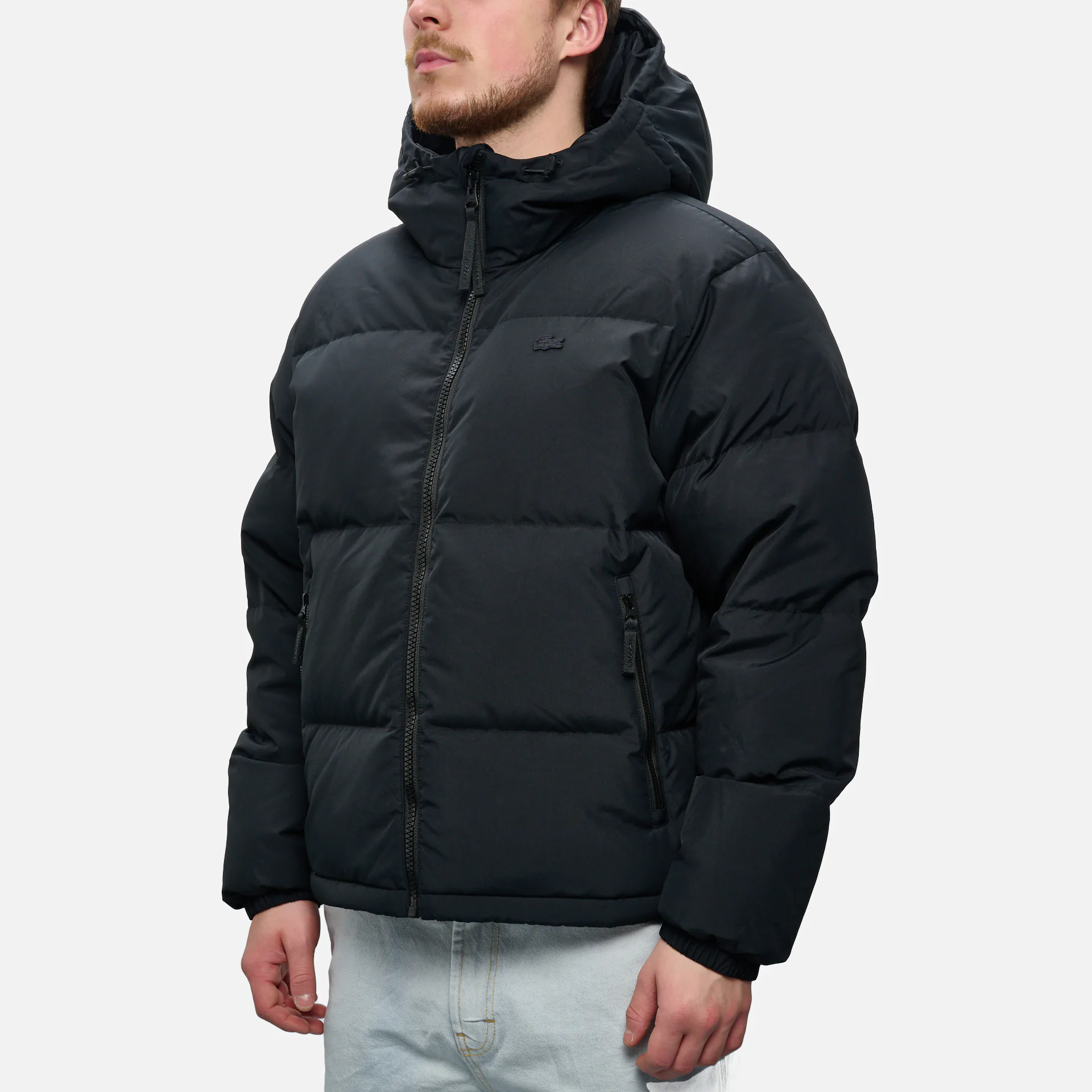 Lacoste Water Repellent Puffer Jacket Black