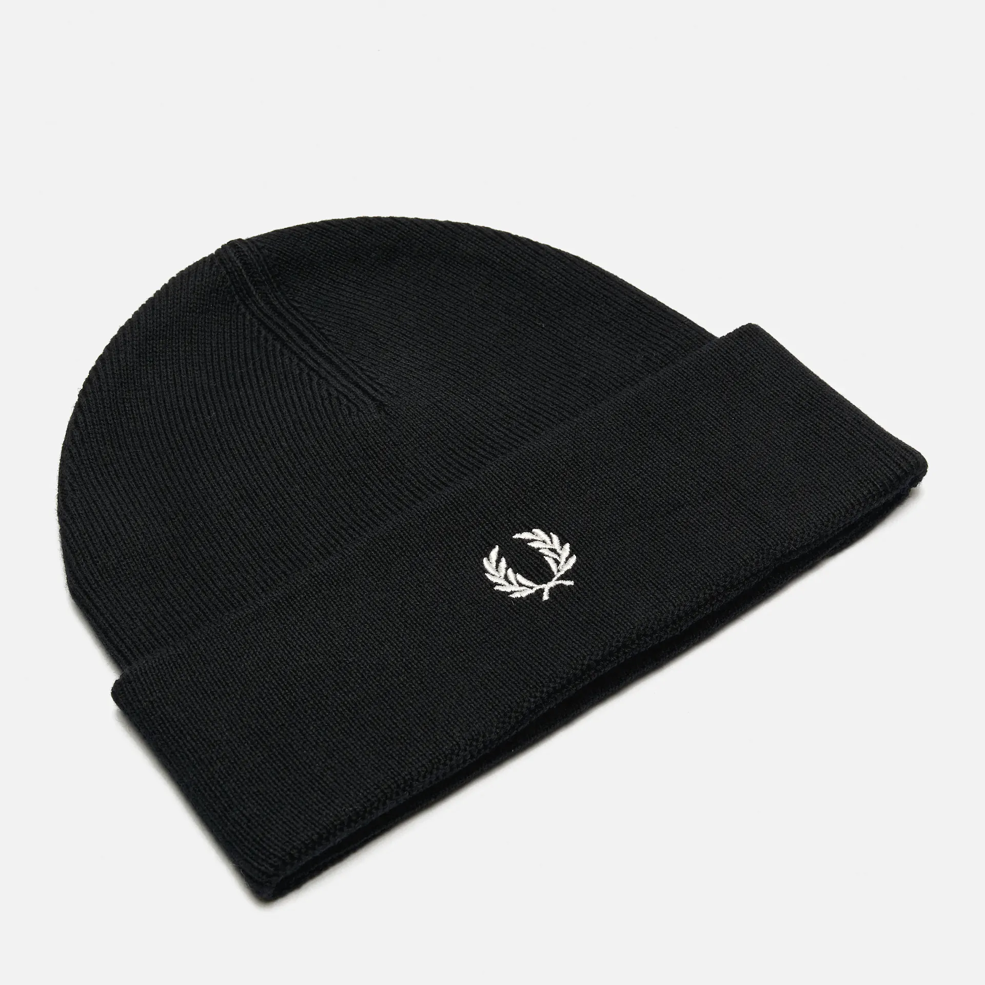 Fred Perry Classic Beanie Black/Snow White