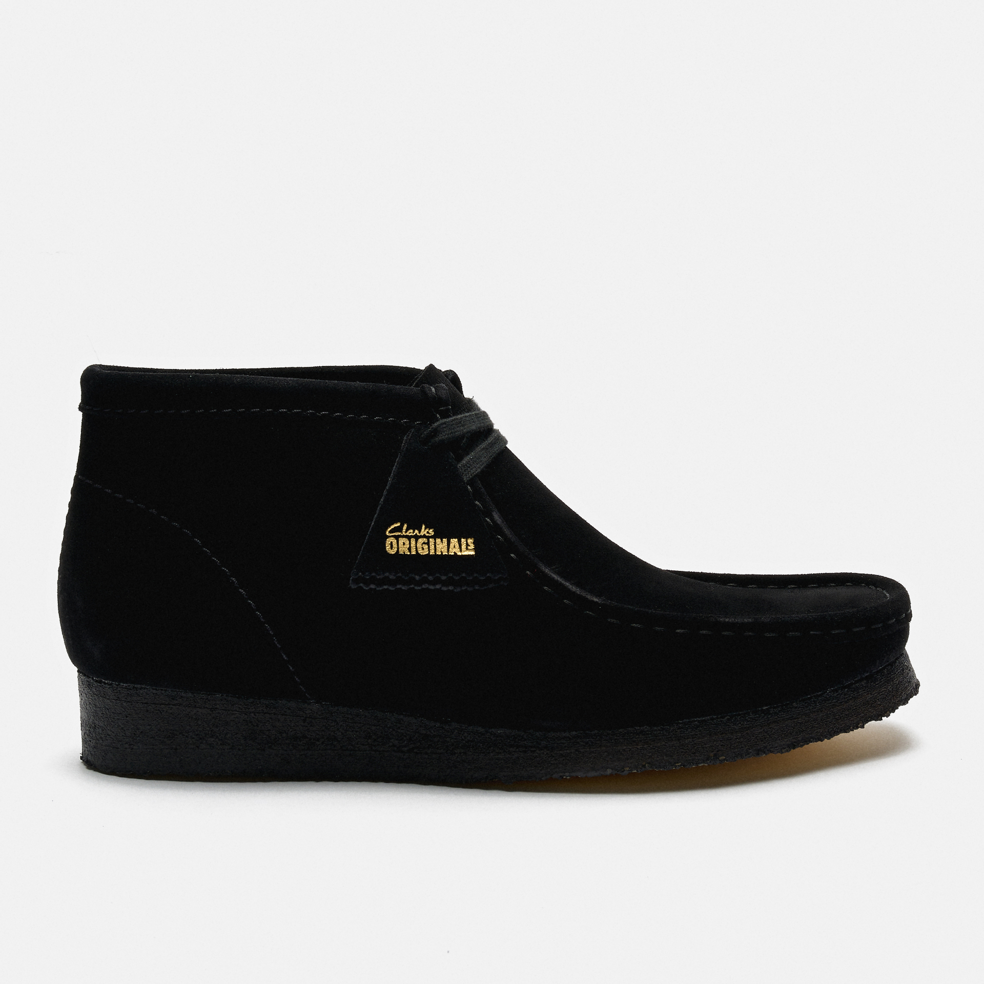 Clarks Men's Wallabee Suede Boots Black