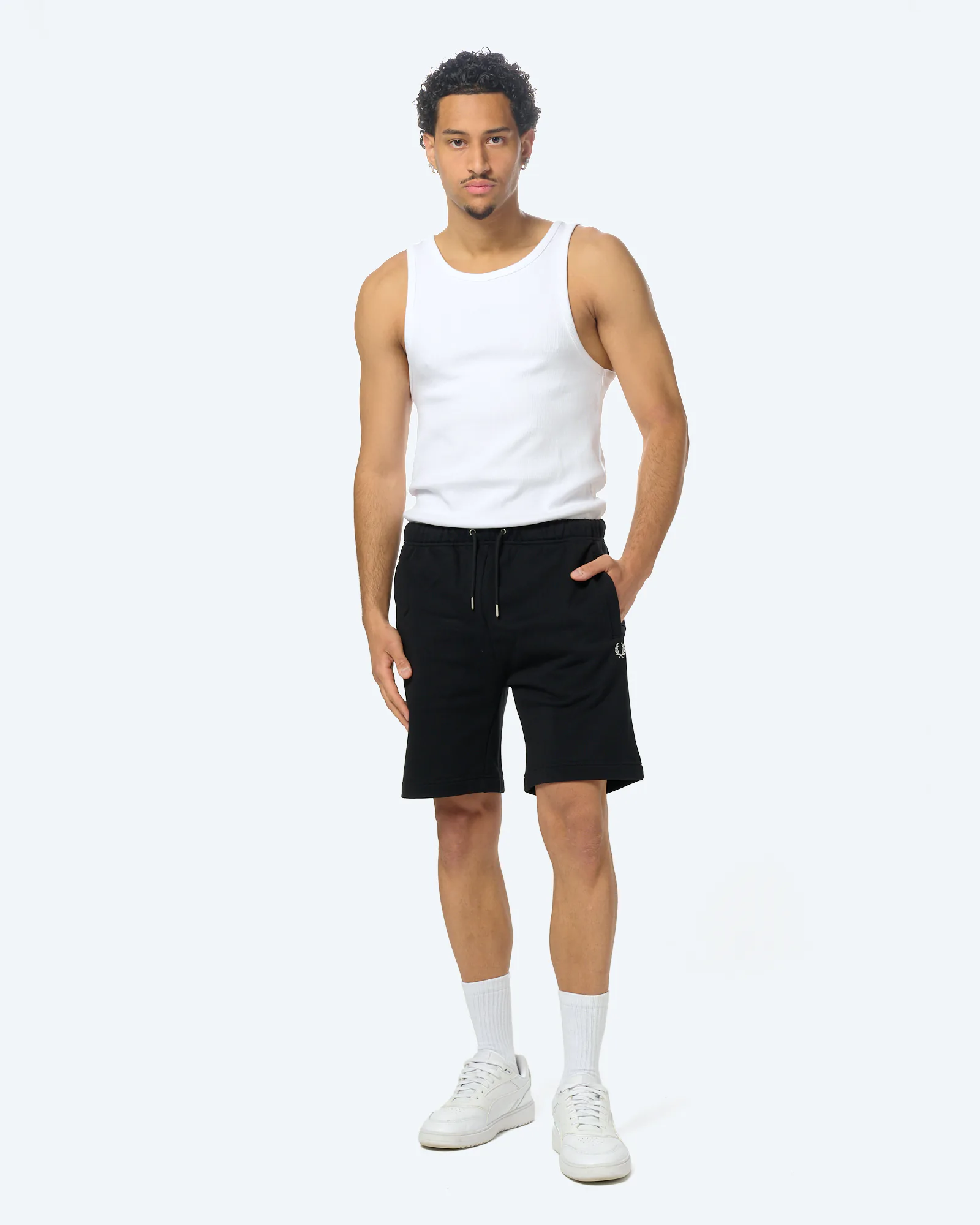 Fred Perry Classic Sweat Shorts Black