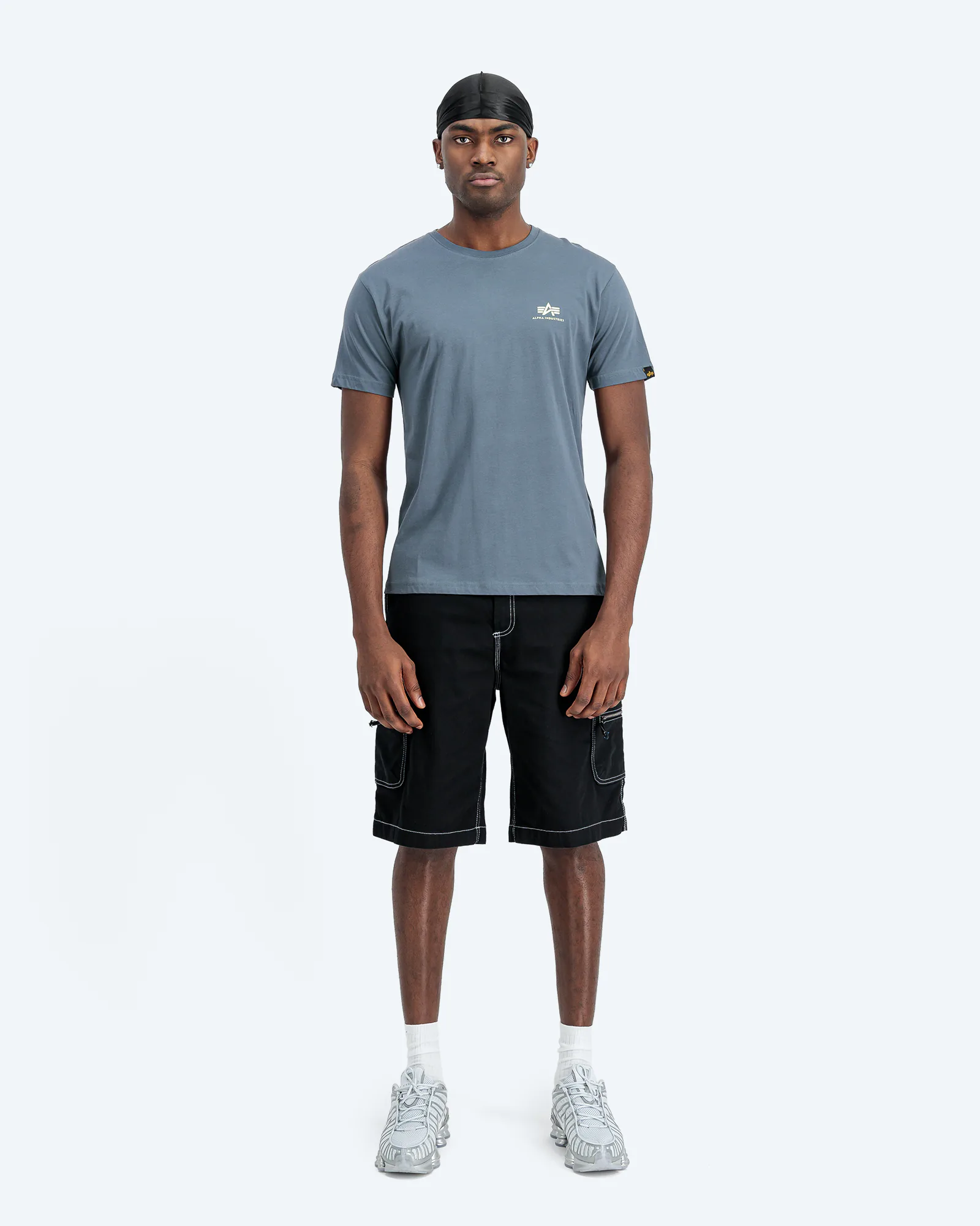 Backprint T-Shirt Denim Blue