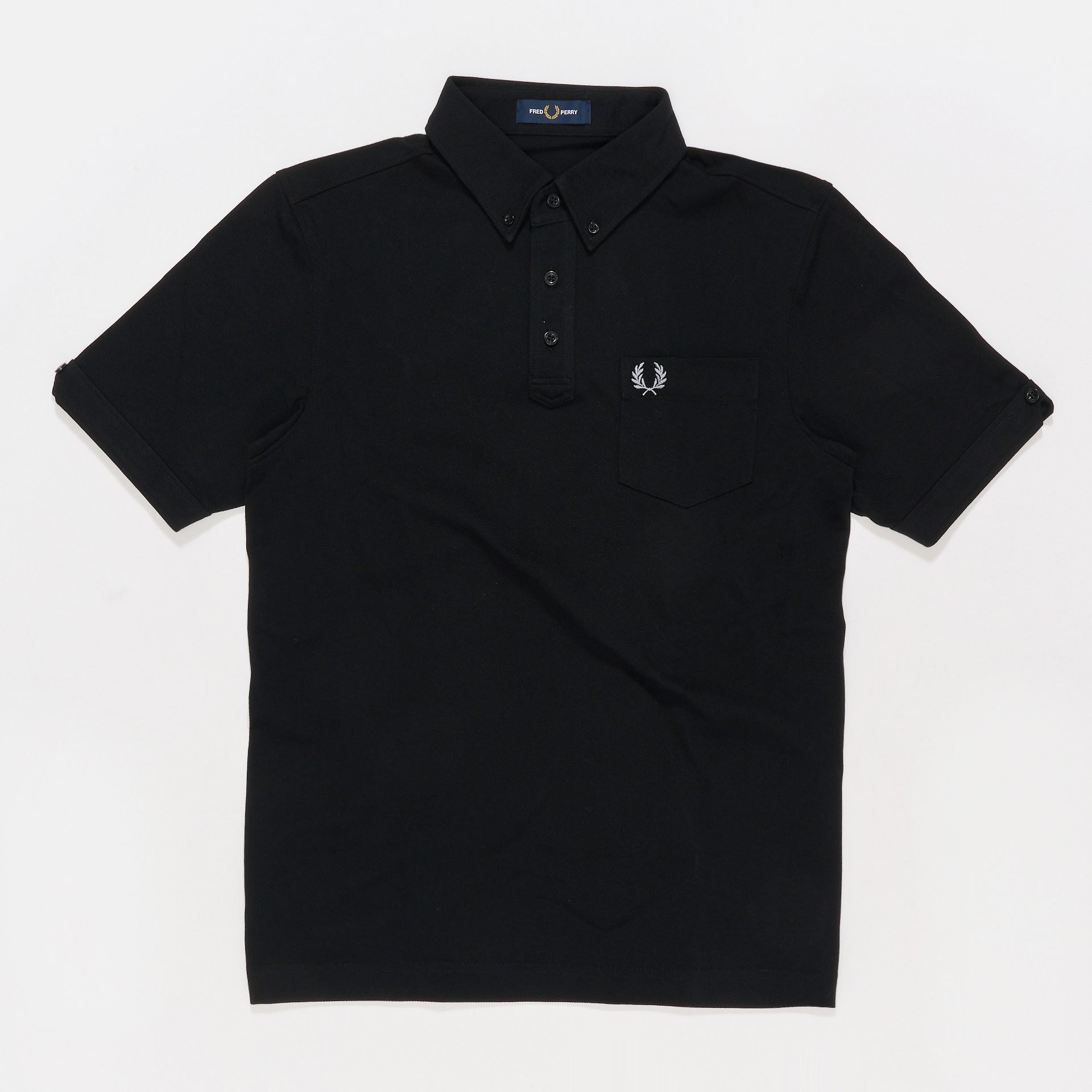 Fred Perry Polo-Shirt Baumwoll-Piqué Black