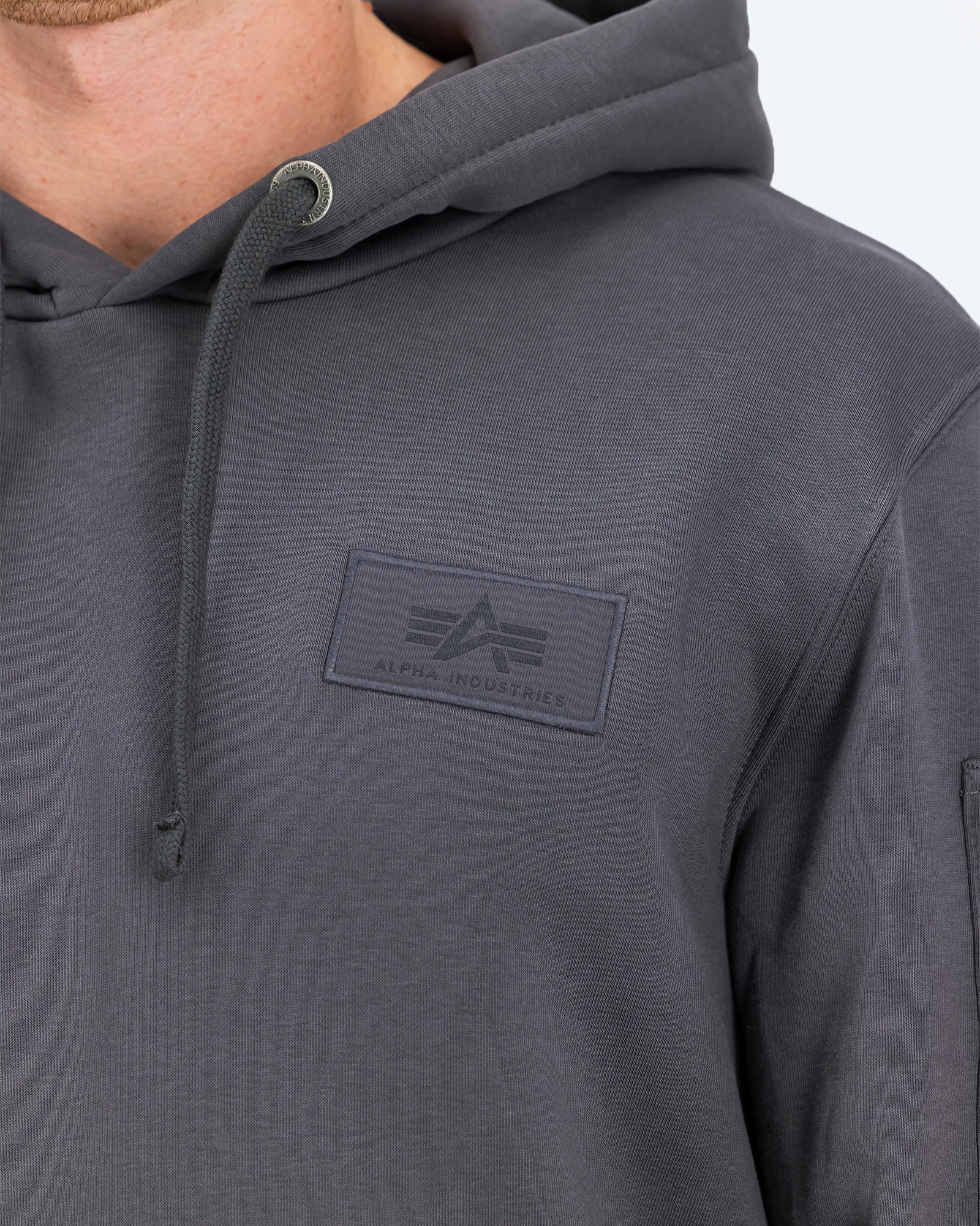 Back Print Hoody Grey