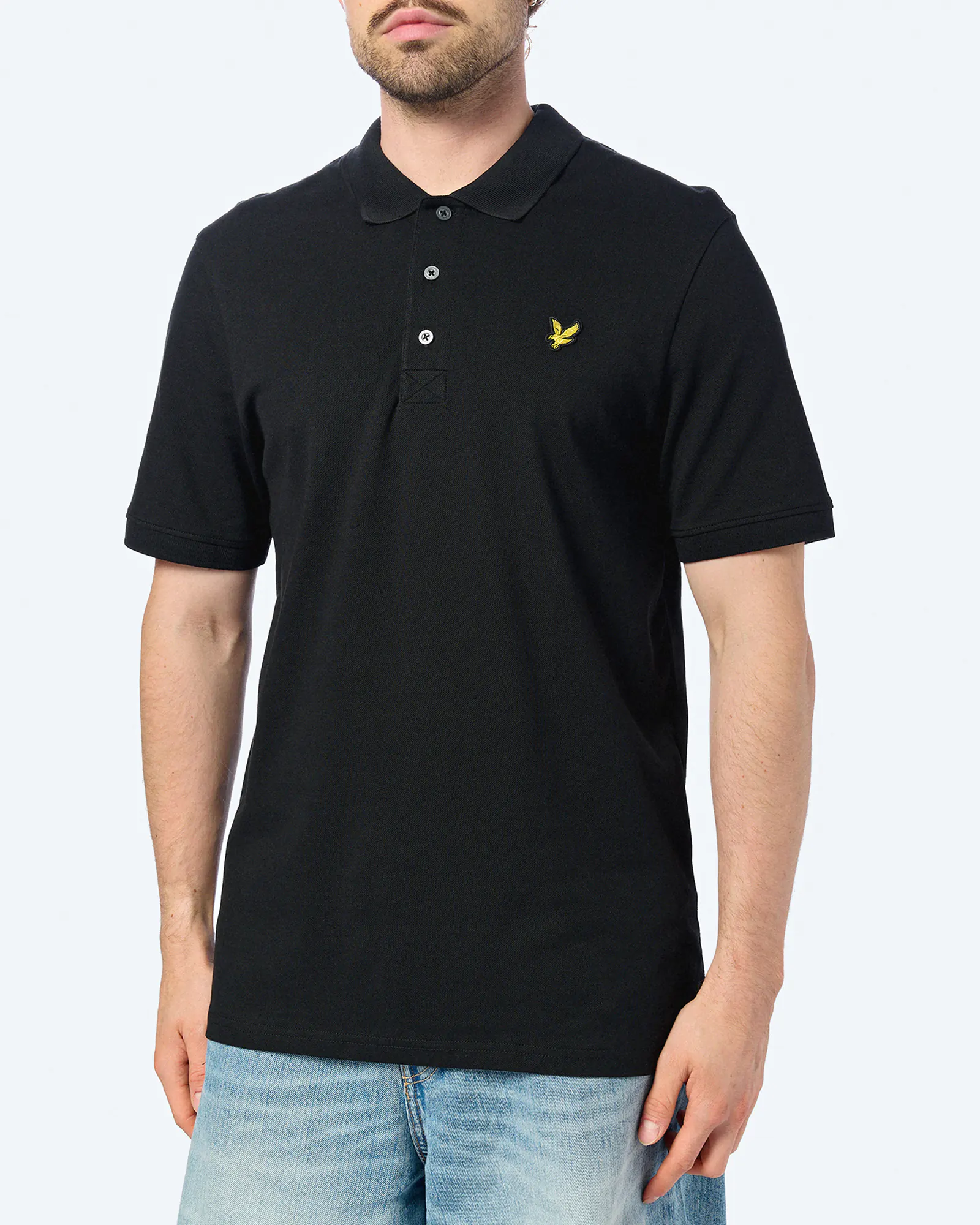 Lyle & Scott Plain Polo Shirt Jet Black