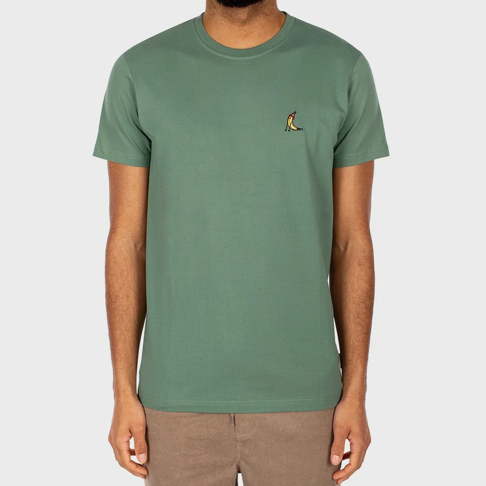 Iriedaily Gonana Embroidered T-Shirt Jungle Green