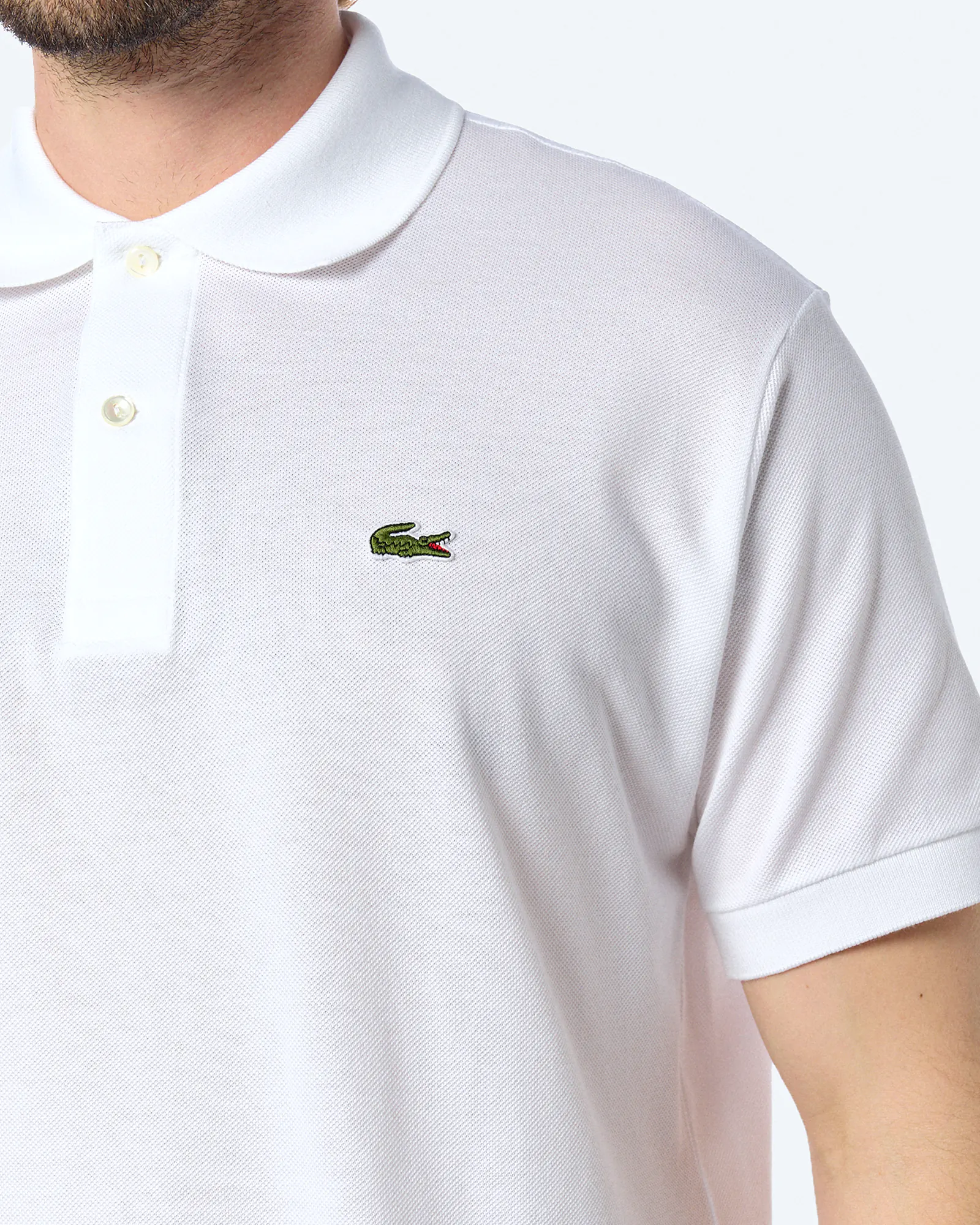 Lacoste Classic Fit Piqué Poloshirt White