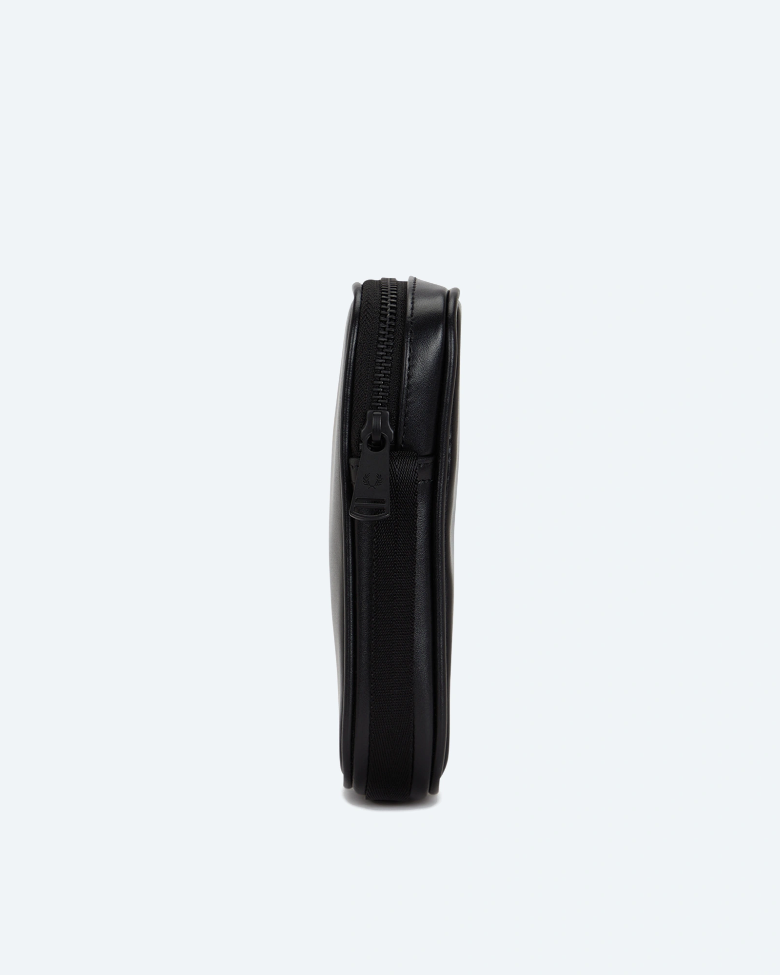 Smooth Leather Small Side Bag Black